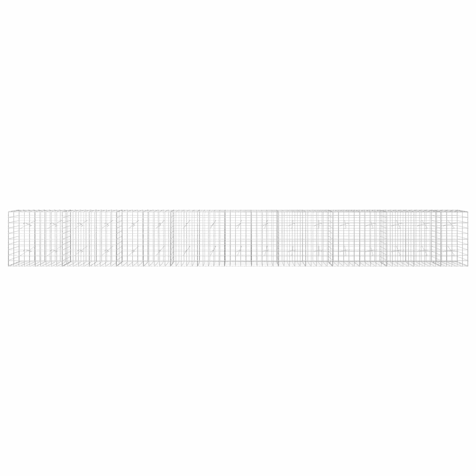 Gabion z žico 5 mm in mrežo 10x10 cm 850x20x100 cm