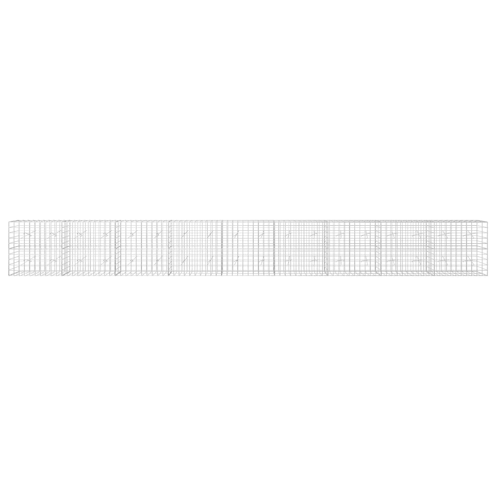 Gabion z žico 5 mm in mrežo 10x10 cm 900x20x100 cm