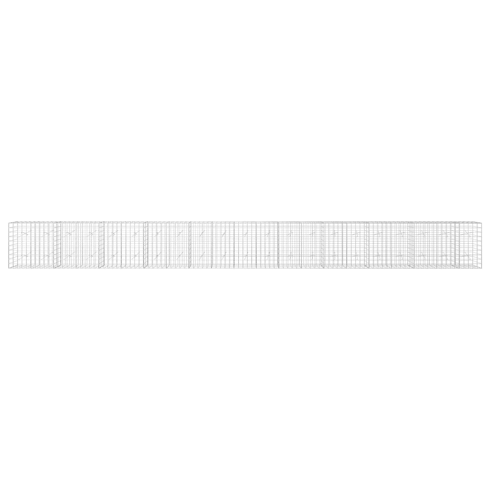 Gabion z žico 5 mm in mrežo 10x10 cm 1050x20x100 cm