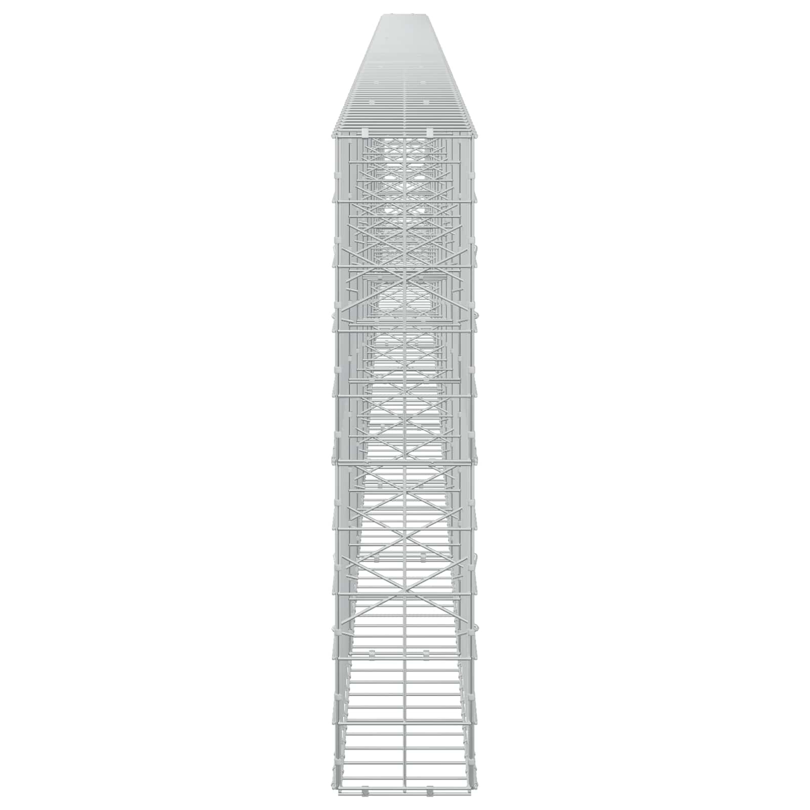 Gabion z žico 5 mm in mrežo 10x10 cm 1100x20x100 cm