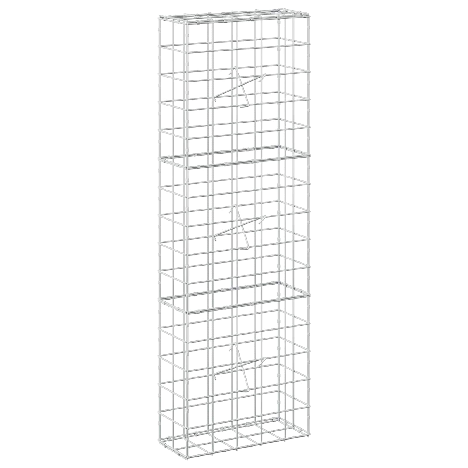 Gabion z žico 5 mm in mrežo 10x10 cm 50x20x150 cm