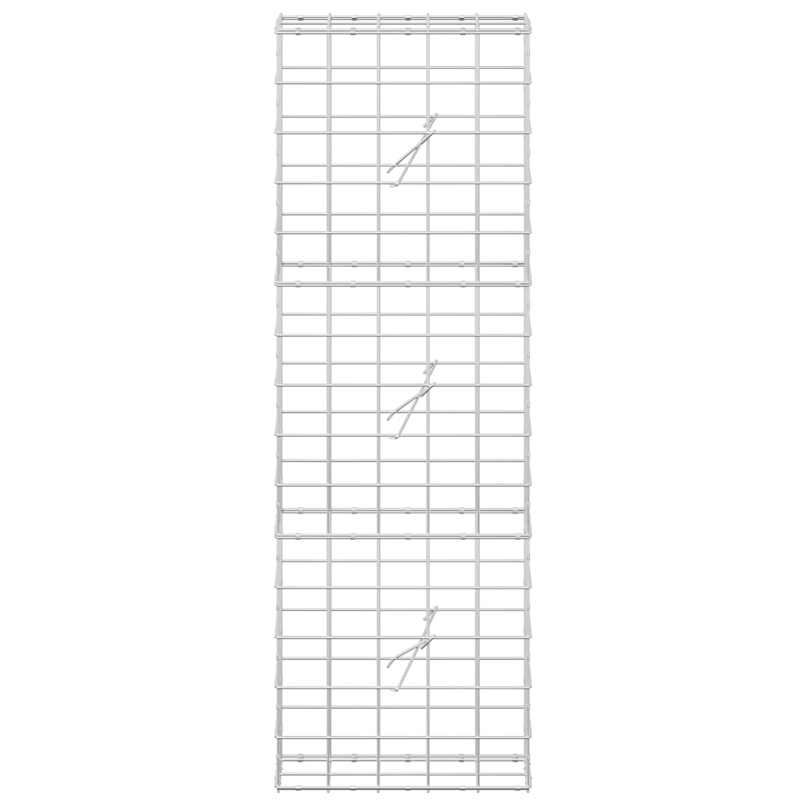 Gabion z žico 5 mm in mrežo 10x10 cm 50x20x150 cm