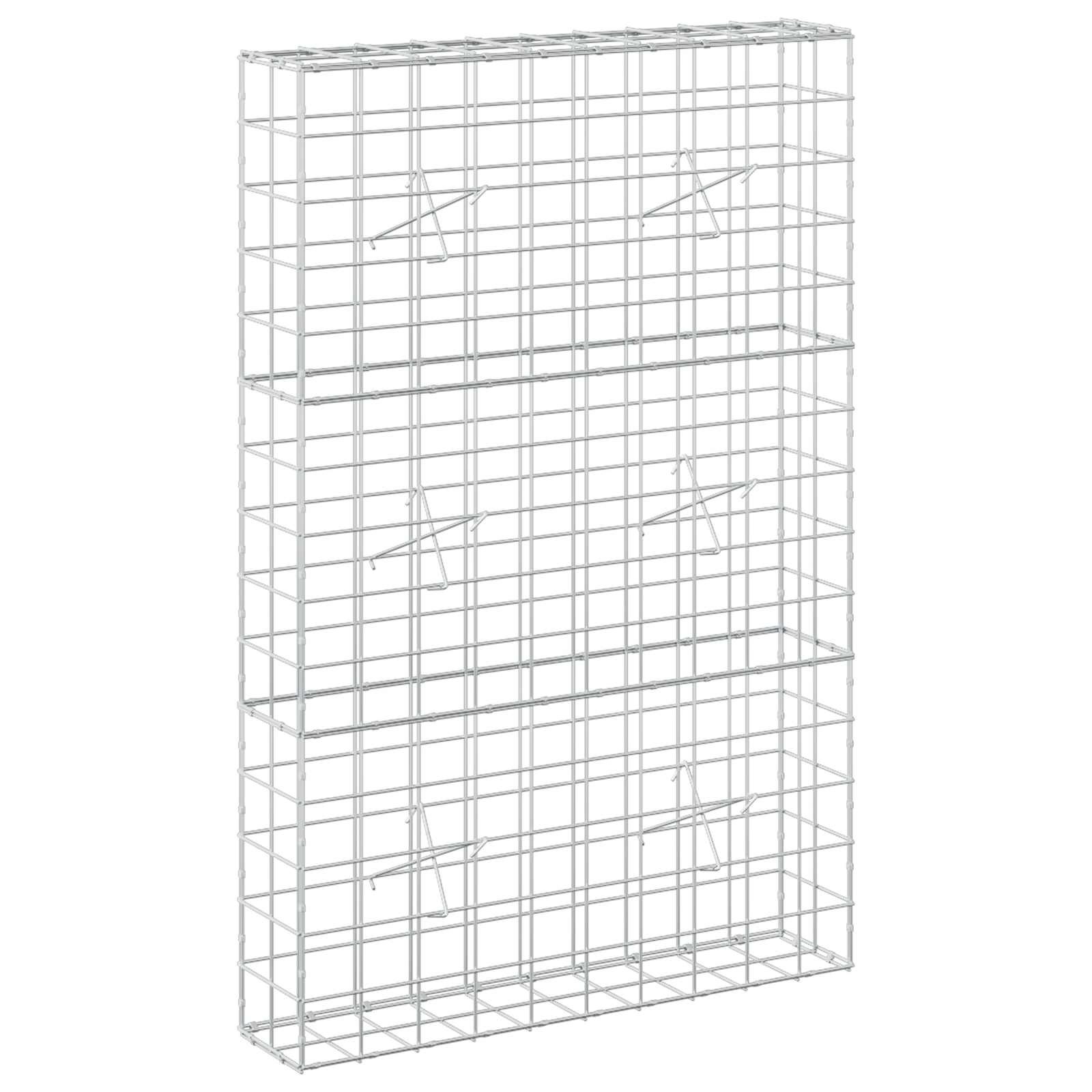 vidaXL Gabion s drátem 5 mm a síťkou 10x10 cm 100x20x150 cm