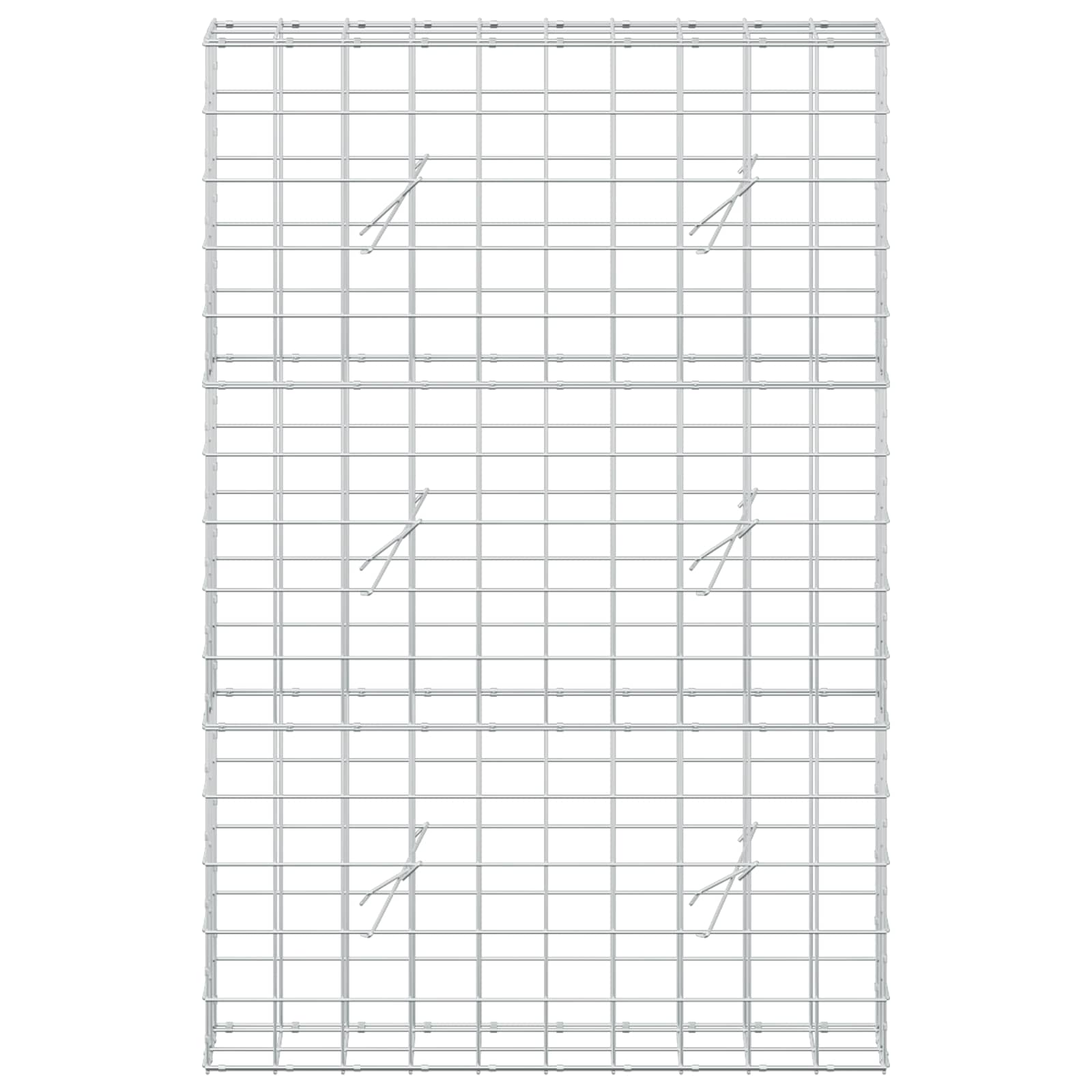 Gabion z žico 5 mm in mrežo 10x10 cm 100x20x150 cm