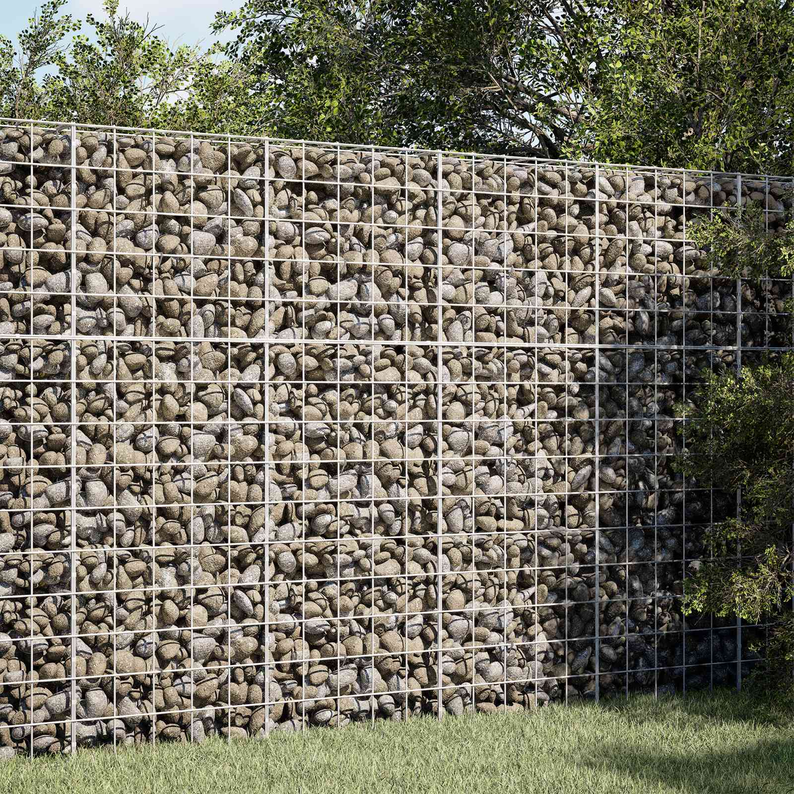 VidaXL Gabions ar 5 mm stiepli