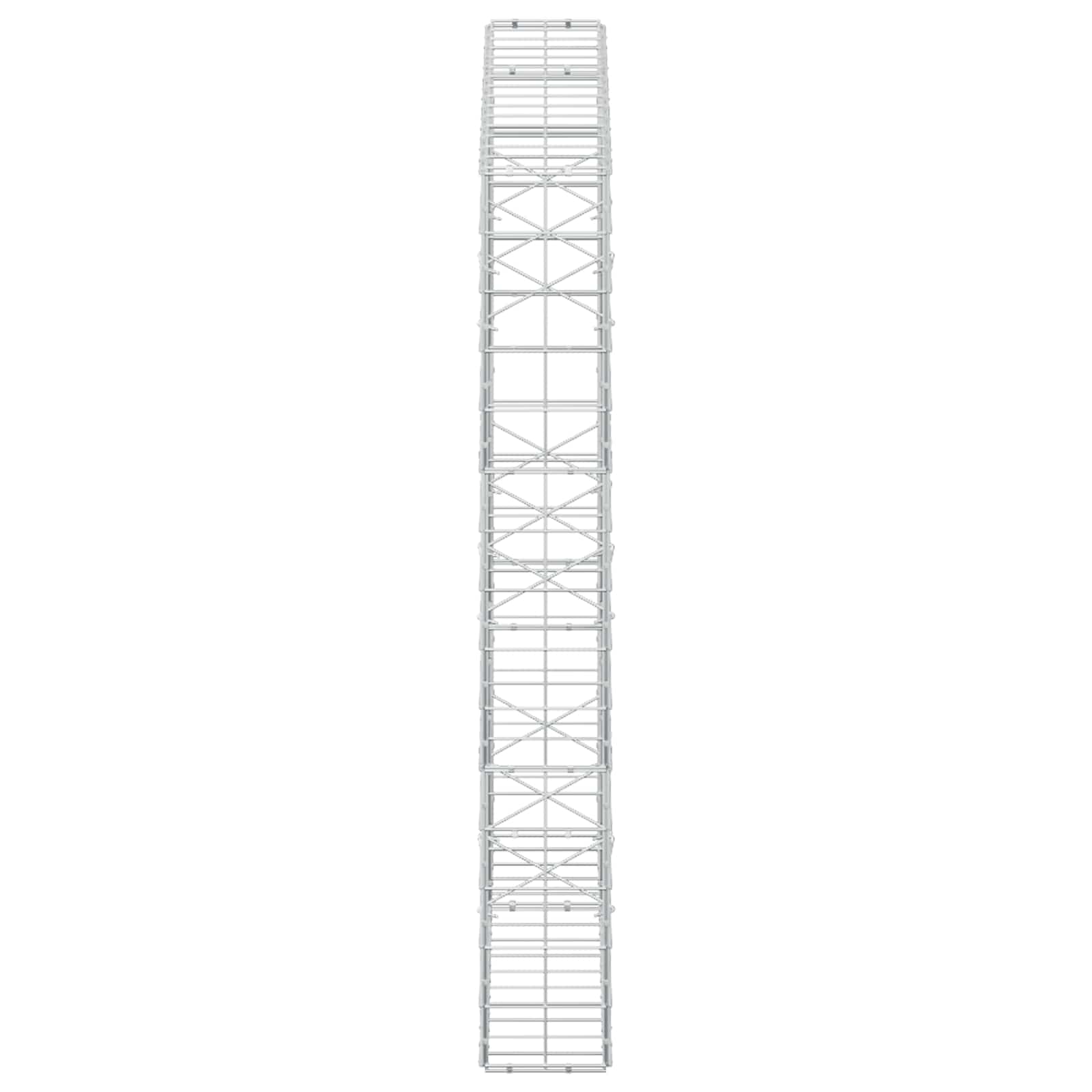 Gabion z žico 5 mm in mrežo 10x10 cm 150x20x150 cm