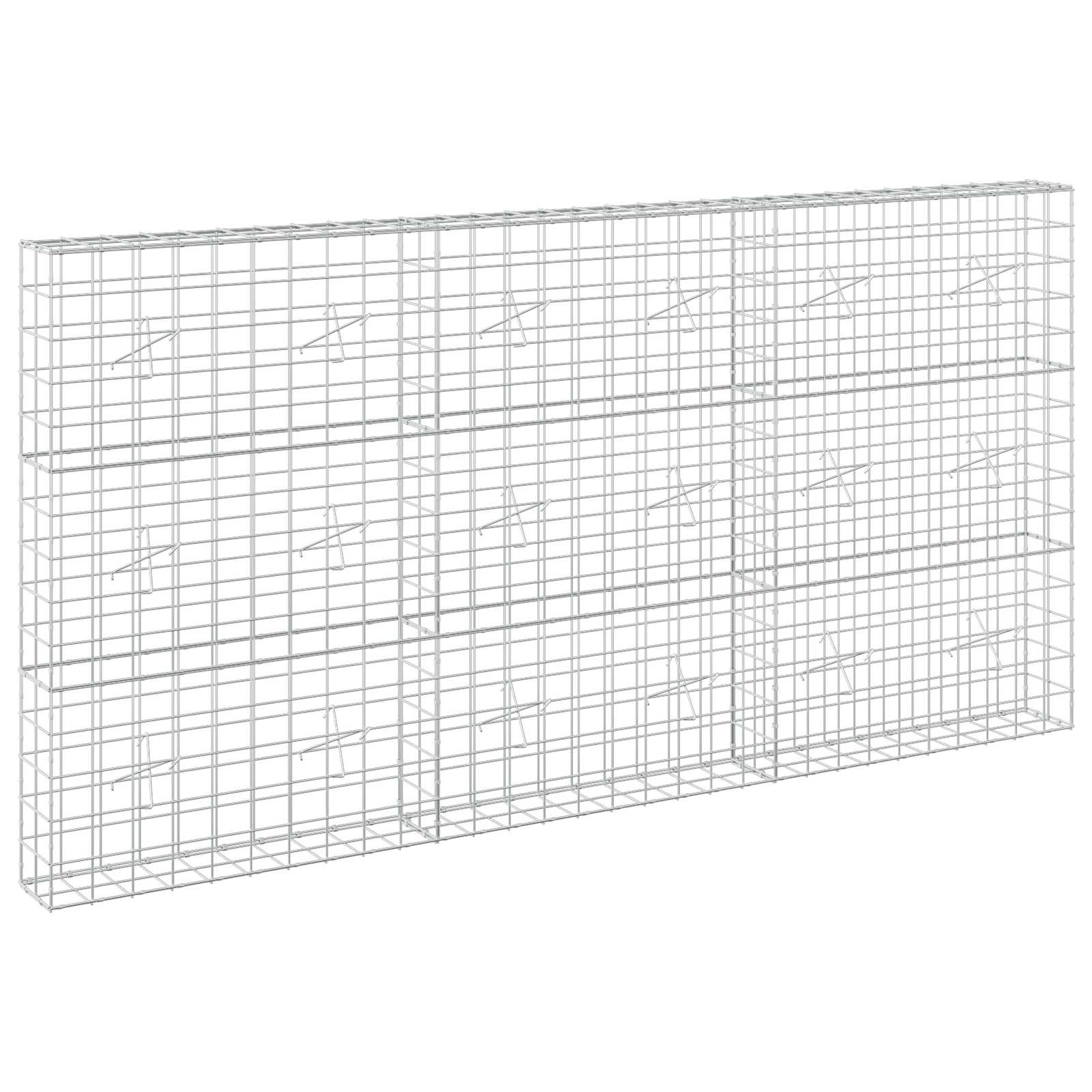 vidaXL Gabion s drátem 5 mm a síťkou 10x10 cm 300x20x150 cm