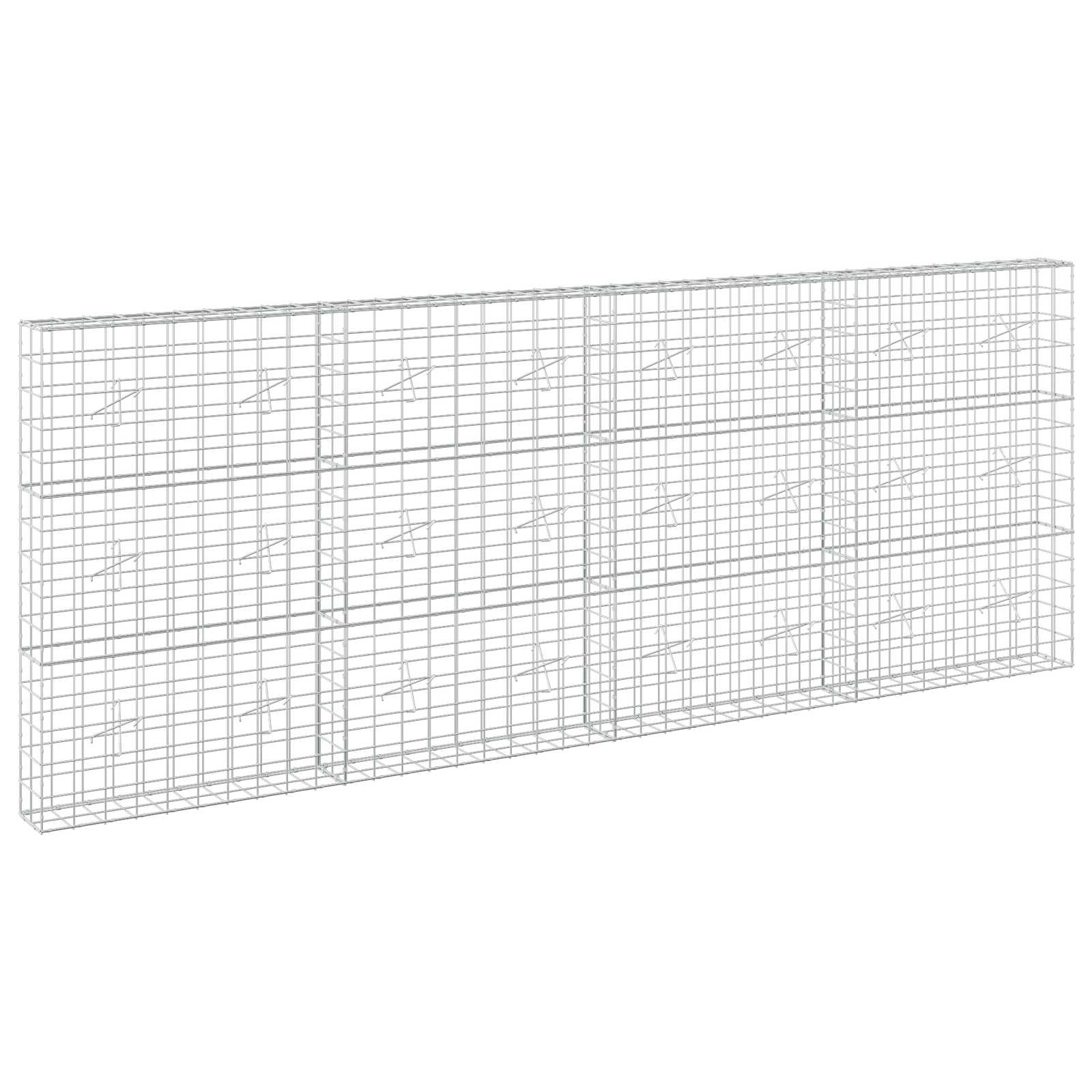 Gabion z žico 5 mm in mrežo 10x10 cm 400x20x150 cm