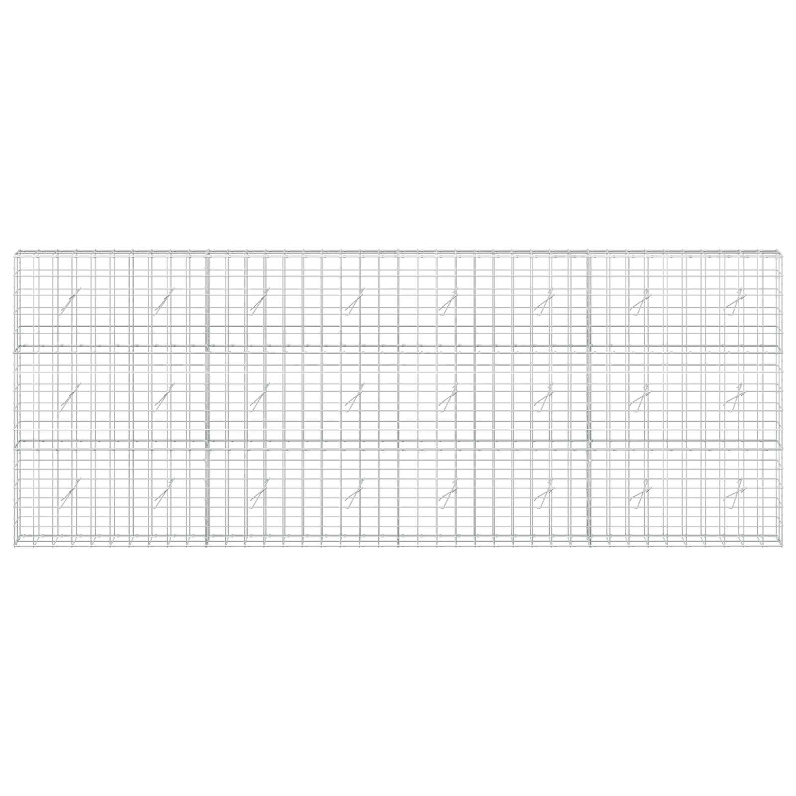 Gabion z žico 5 mm in mrežo 10x10 cm 400x20x150 cm