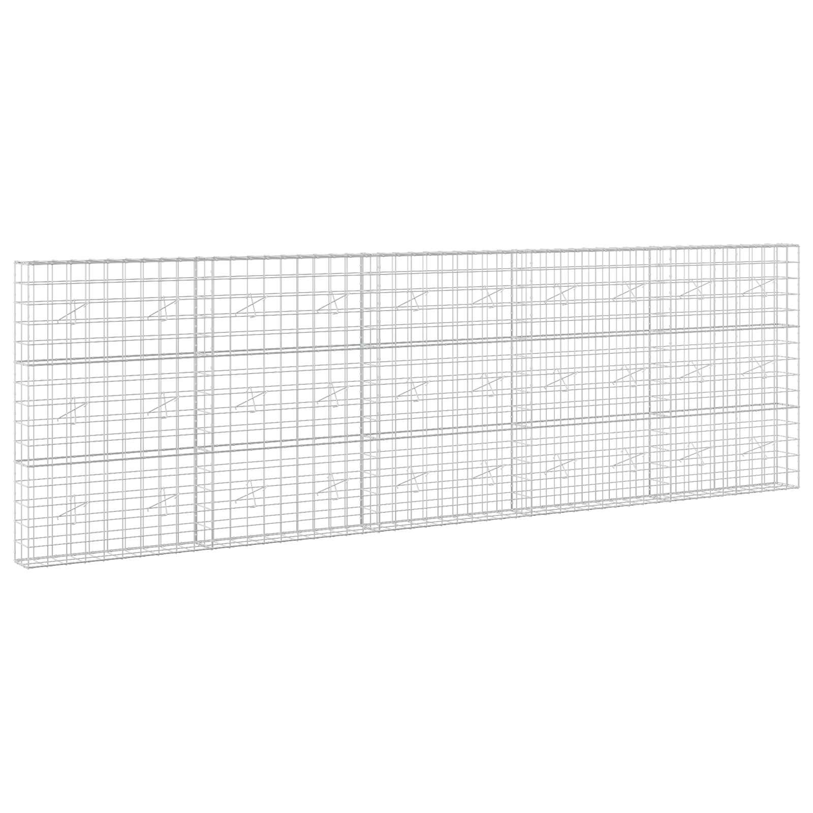 Gabion z žico 5 mm in mrežo 10x10 cm 500x20x150 cm