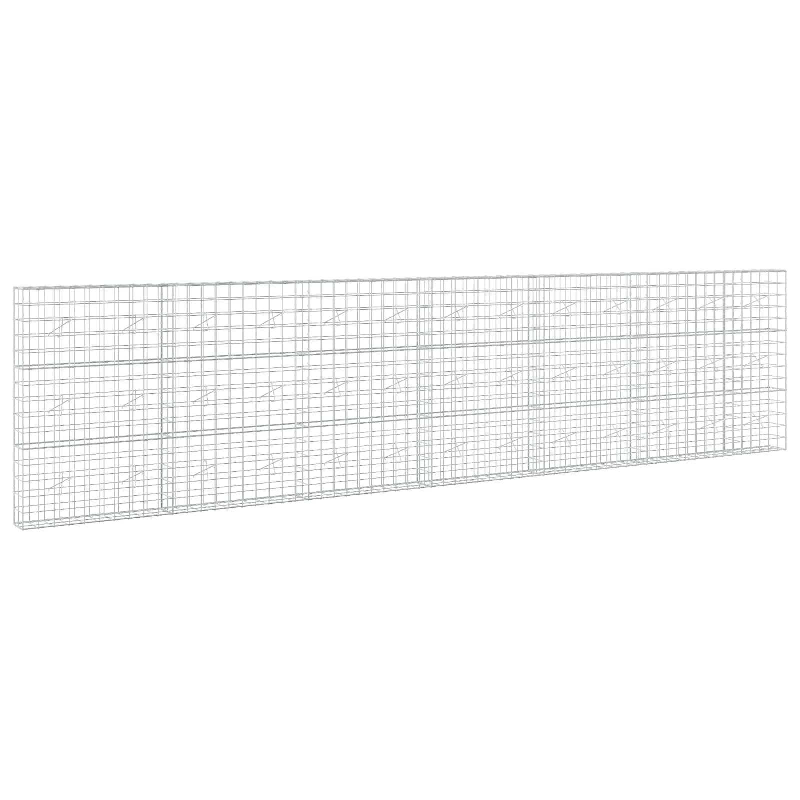 vidaXL Gabion s drátem 5 mm a síťkou 10x10 cm 650x20x150 cm