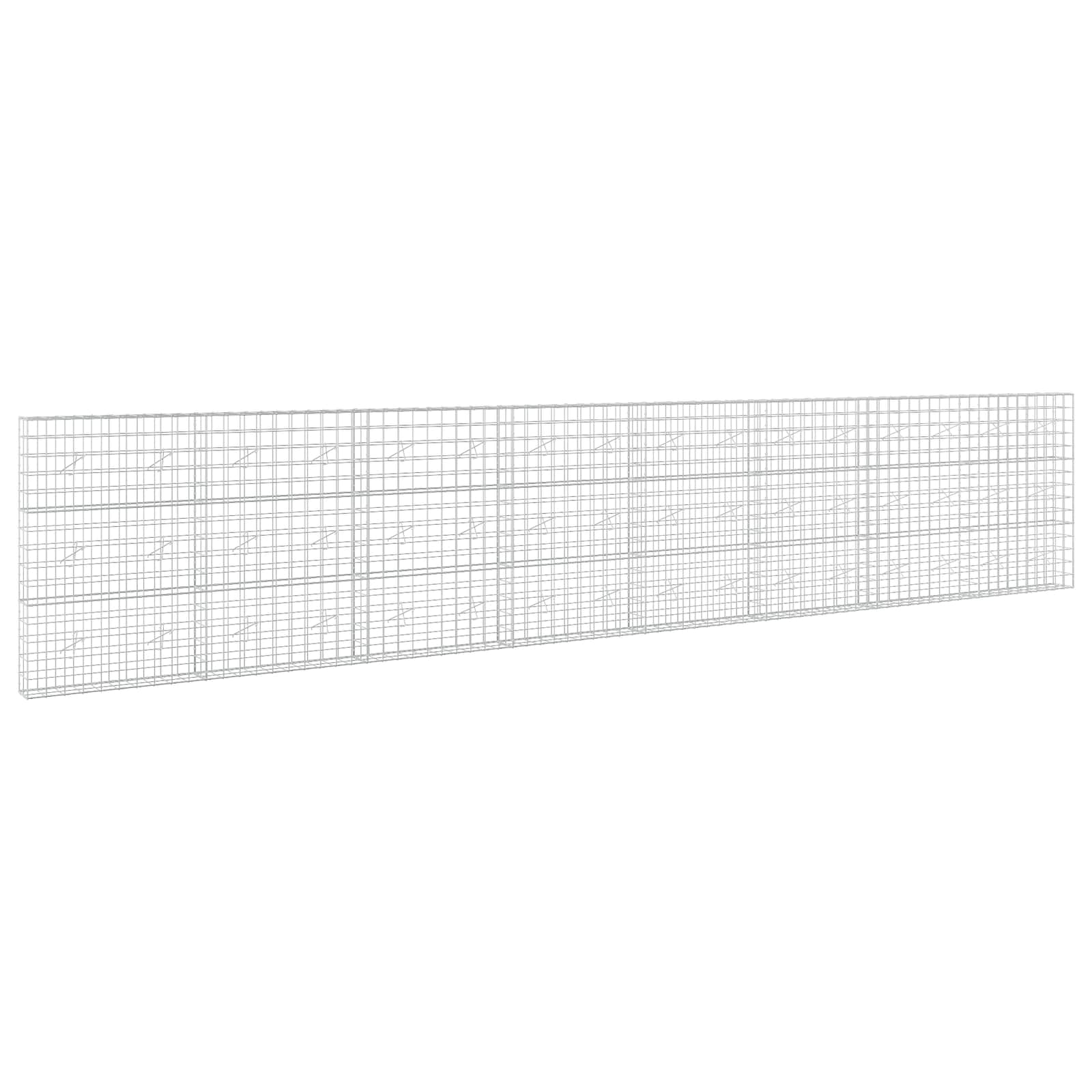Gabion z žico 5 mm in mrežo 10x10 cm 800x20x150 cm
