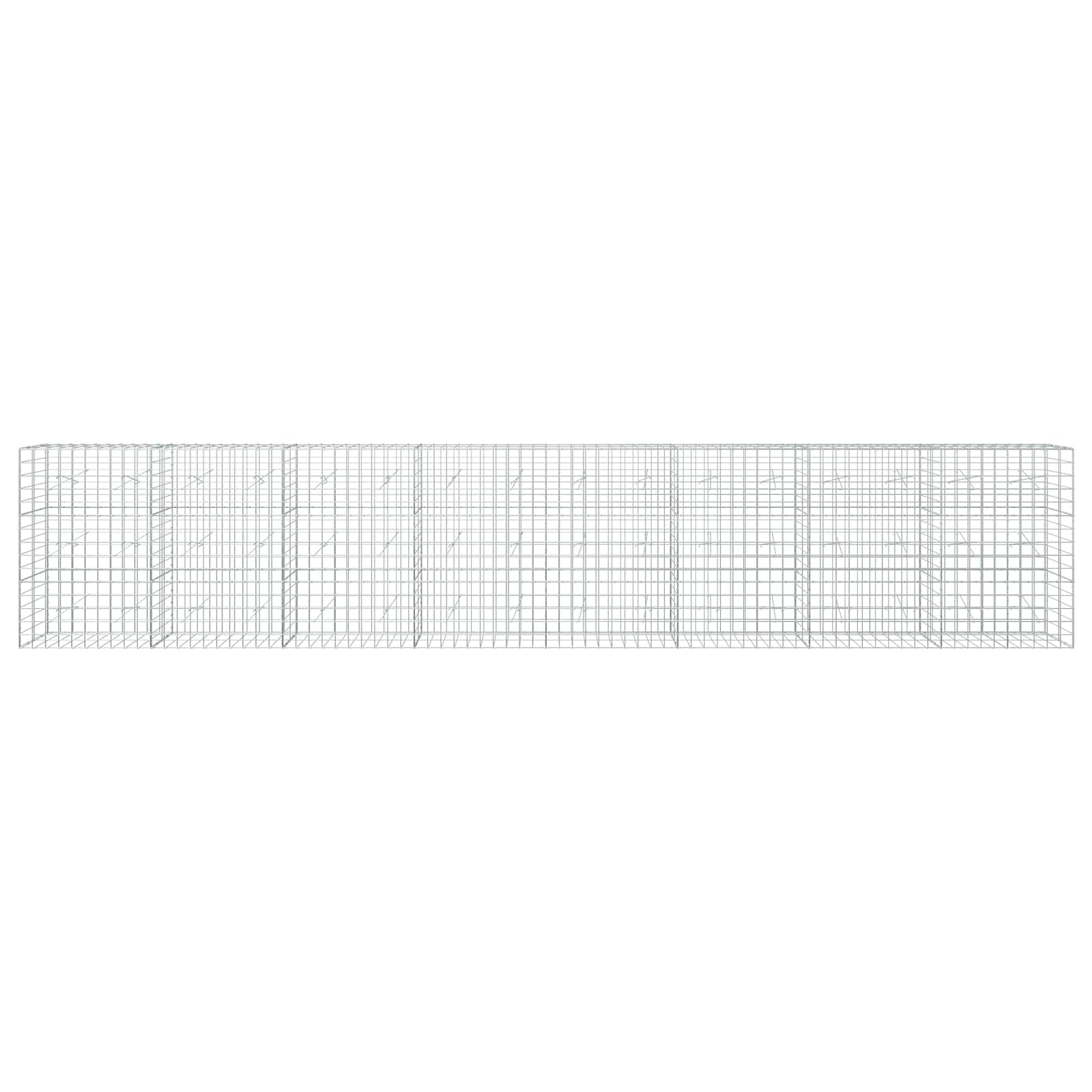 Gabion z žico 5 mm in mrežo 10x10 cm 800x20x150 cm