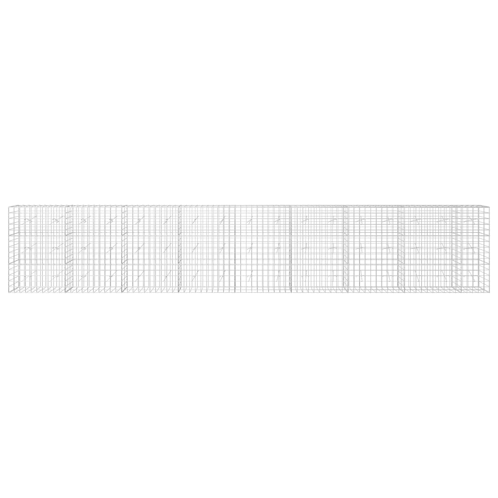 Gabion z žico 5 mm in mrežo 10x10 cm 850x20x150 cm