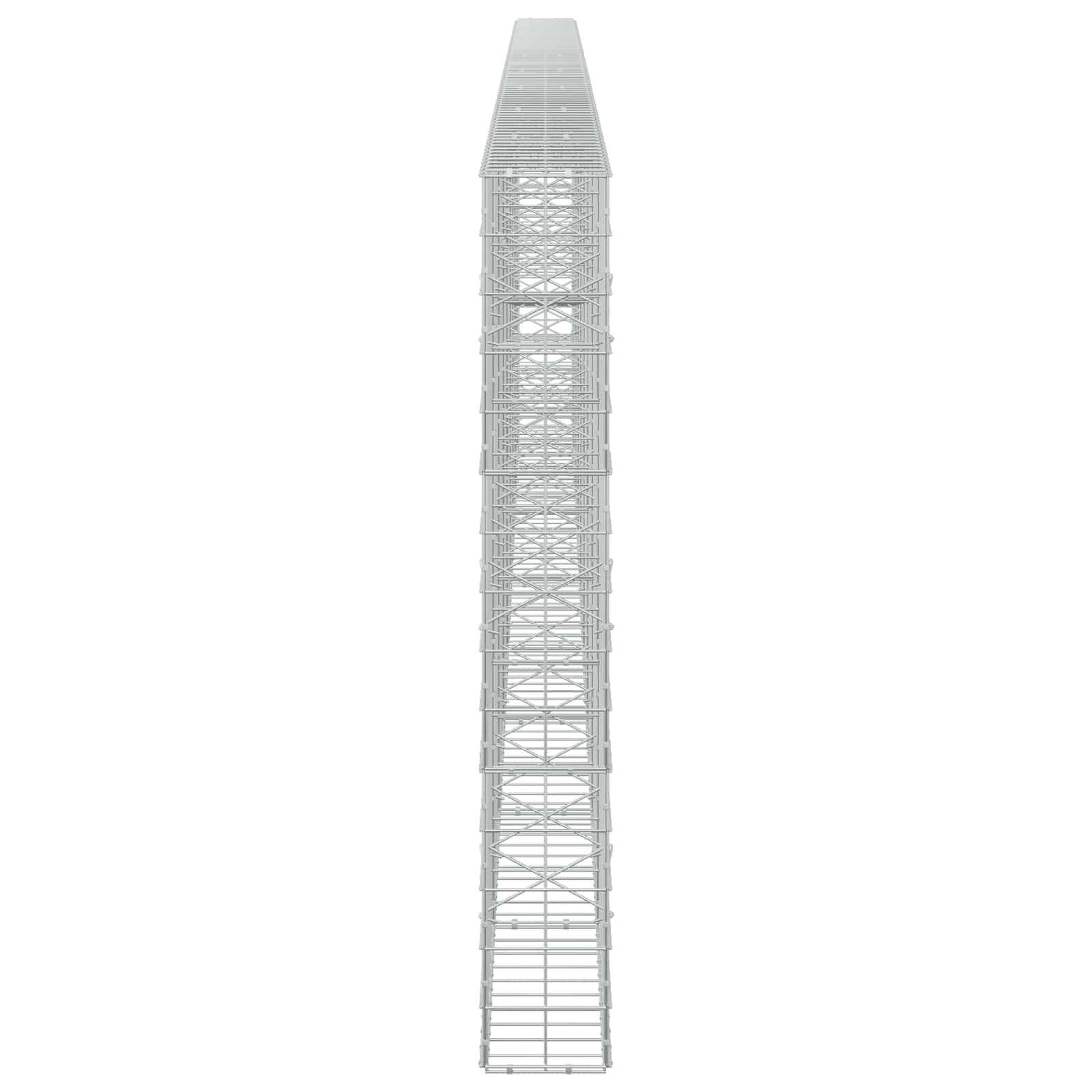 Gabion z žico 5 mm in mrežo 10x10 cm 850x20x150 cm