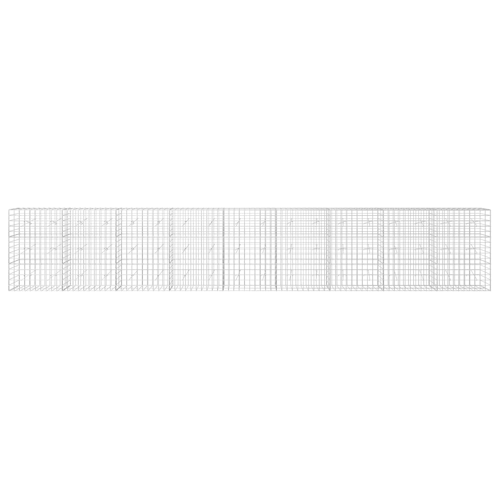 Gabion z žico 5 mm in mrežo 10x10 cm 900x20x150 cm