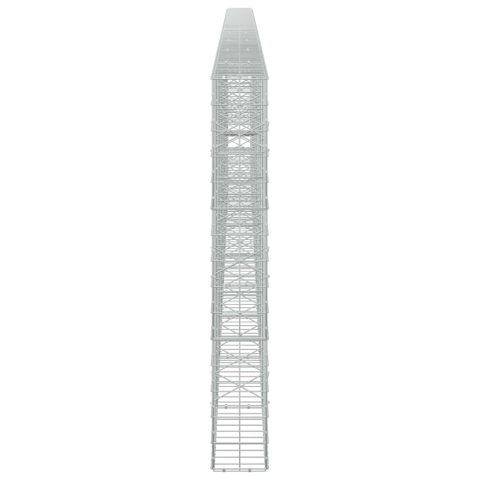 Gabion z žico 5 mm in mrežo 10x10 cm 900x20x150 cm