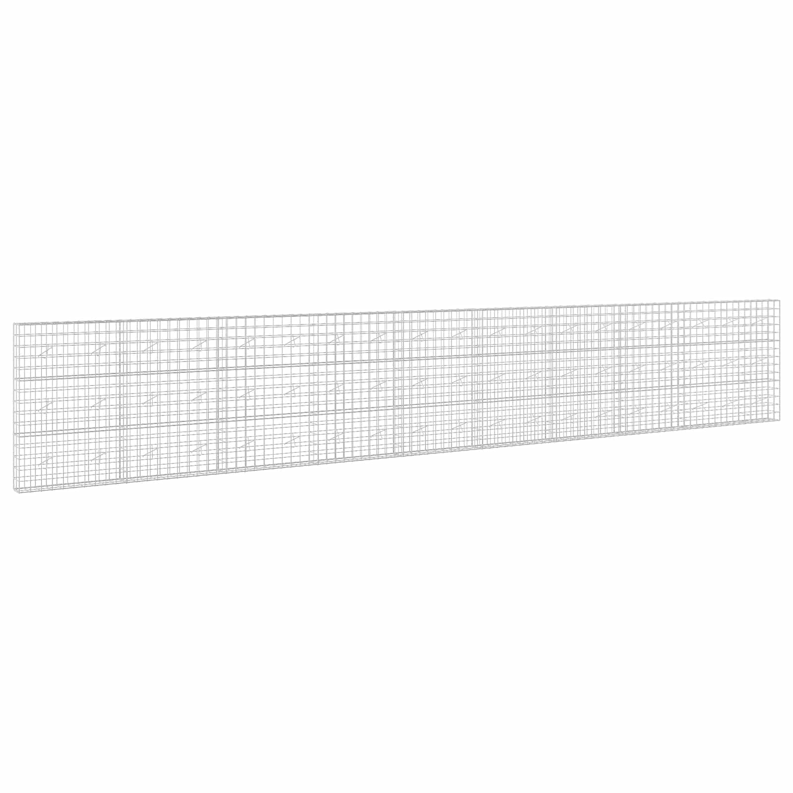 Gabion z žico 5 mm in mrežo 10x10 cm 950x20x150 cm