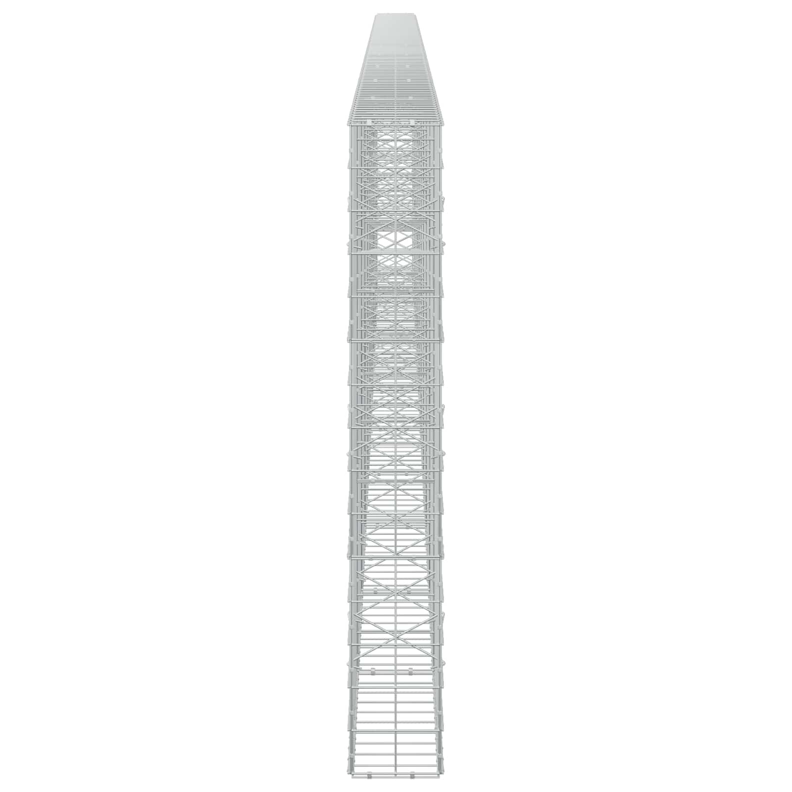 Gabion z žico 5 mm in mrežo 10x10 cm 1000x20x150 cm