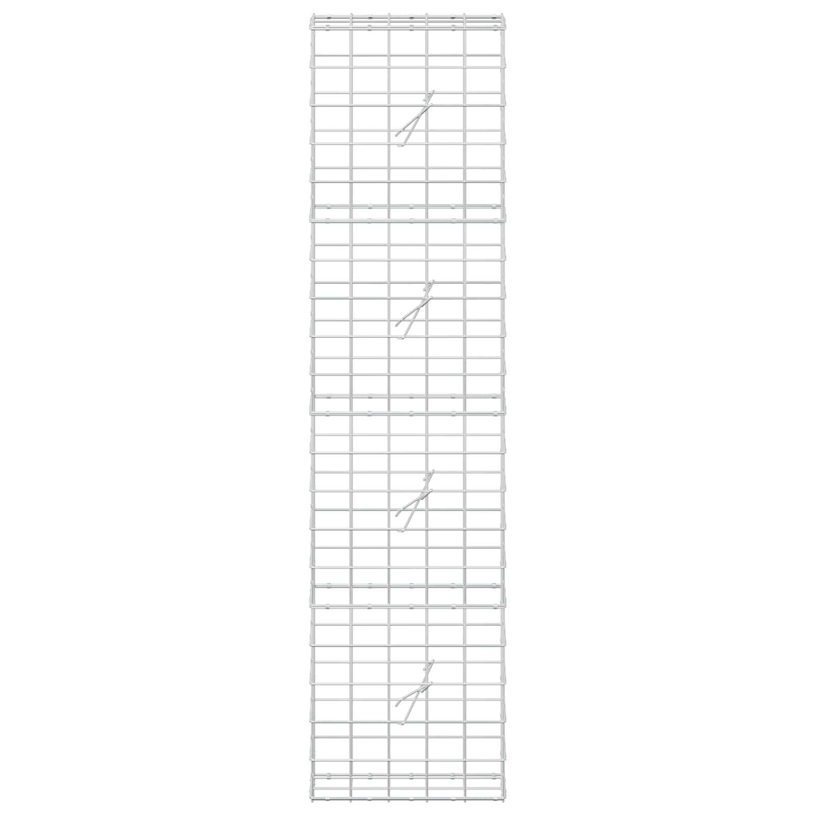 Gabion z žico 5 mm in mrežo 10x10 cm 50x20x200 cm