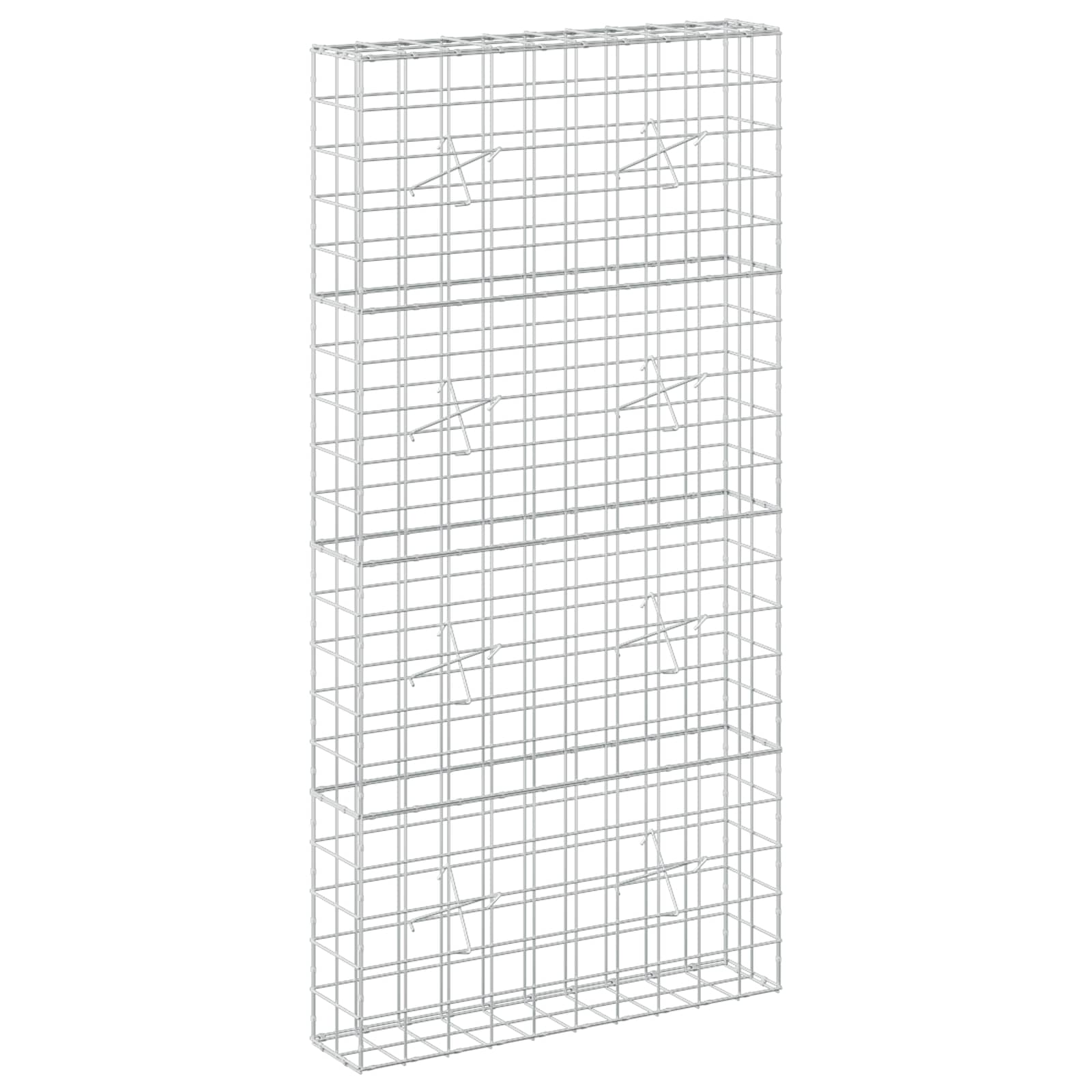 vidaXL Gabion s drátem 5 mm a síťkou 10x10 cm 100x20x200 cm