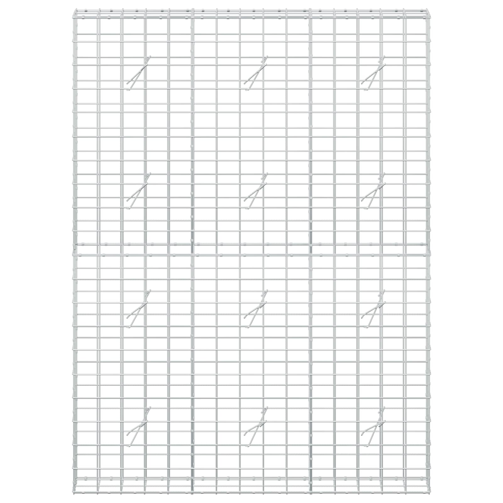 Gabion z žico 5 mm in mrežo 10x10 cm 150x20x200 cm