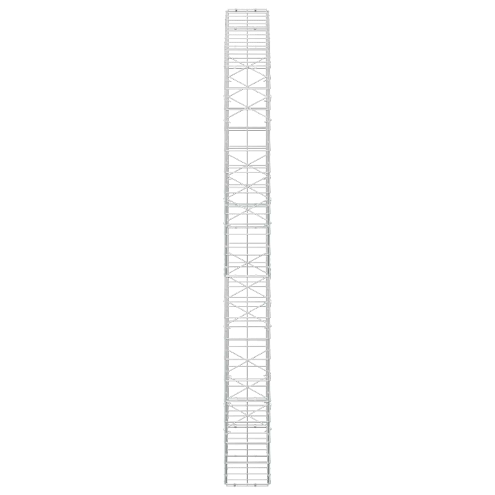 Gabion z žico 5 mm in mrežo 10x10 cm 150x20x200 cm