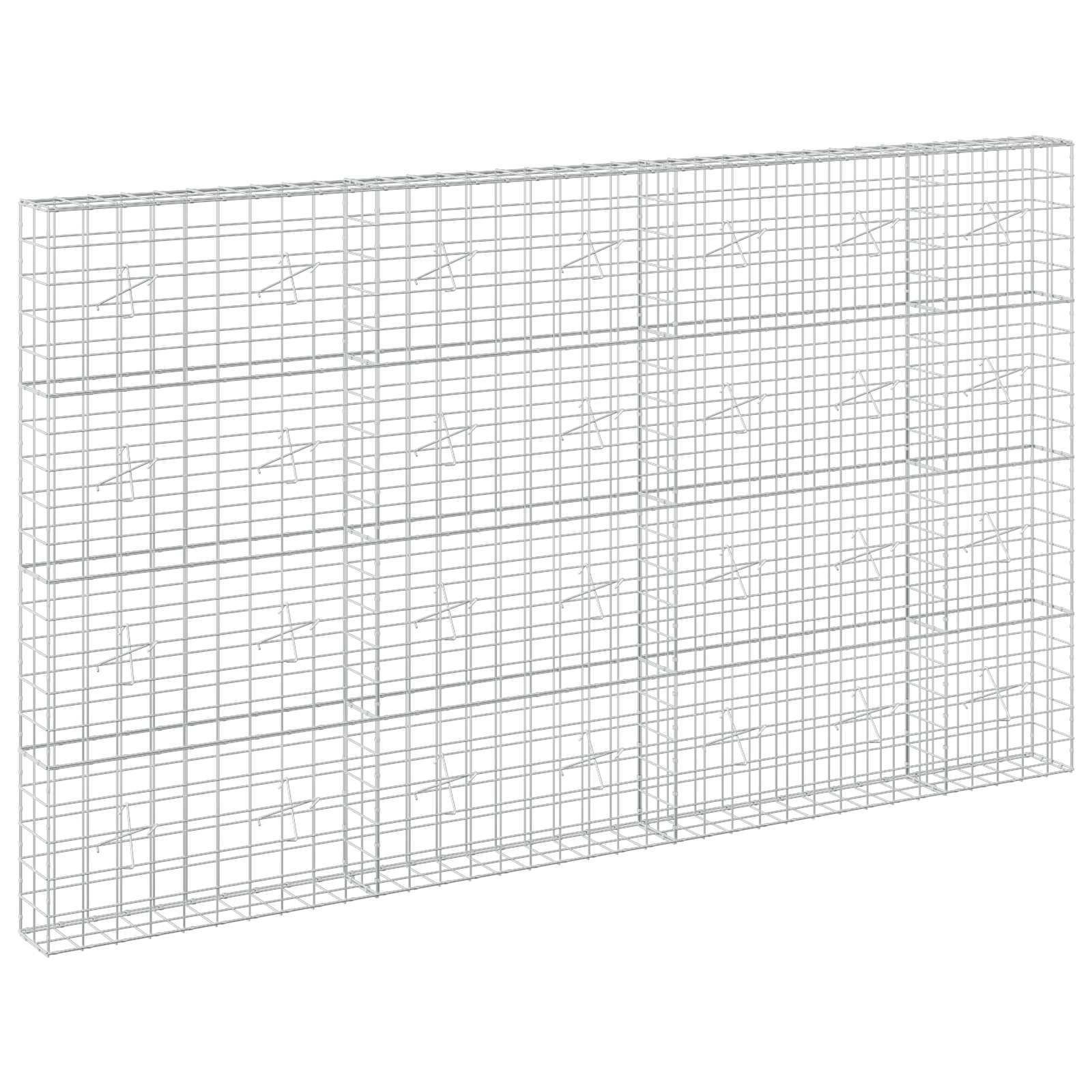 Gabion z žico 5 mm in mrežo 10x10 cm 350x20x200 cm