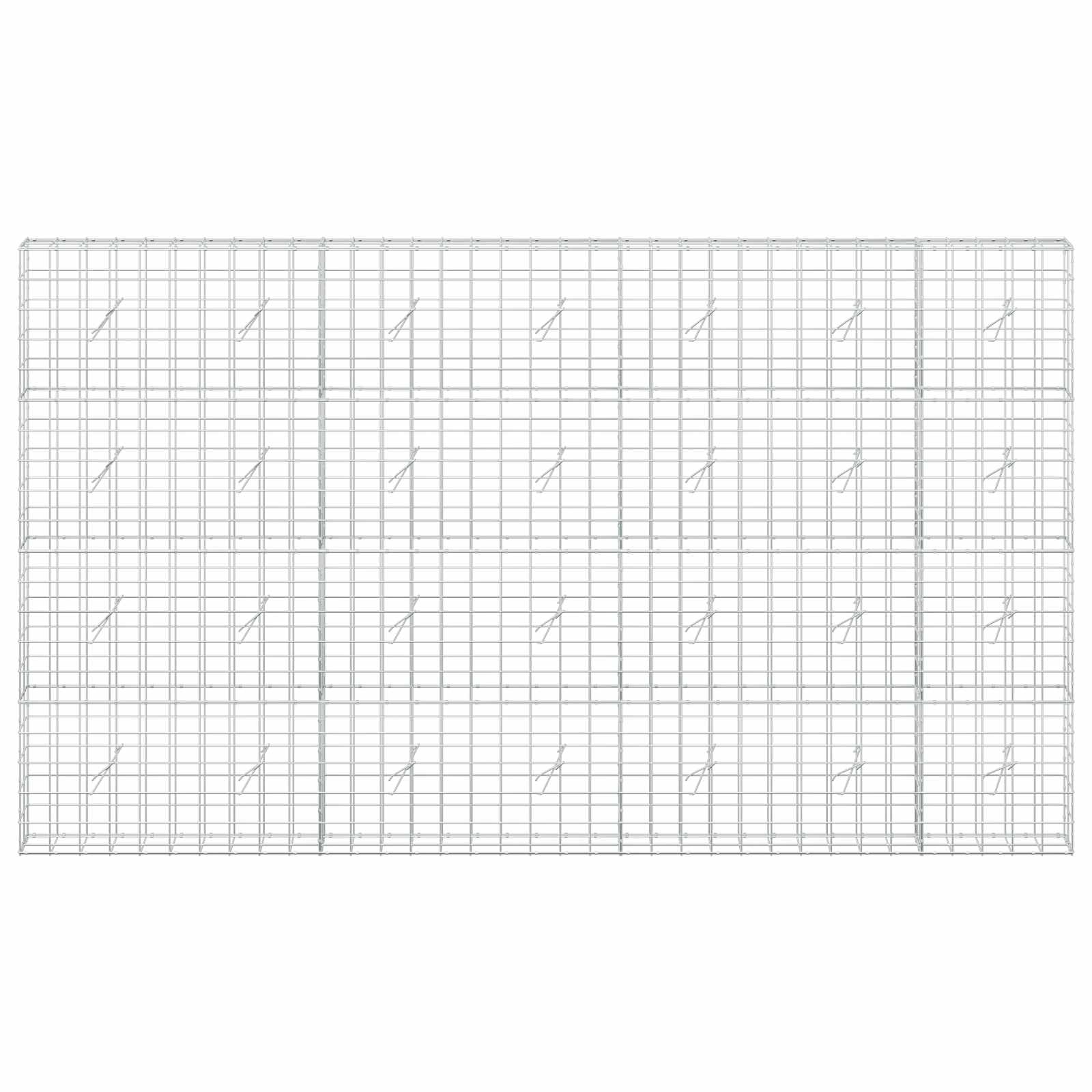 Gabion z žico 5 mm in mrežo 10x10 cm 350x20x200 cm