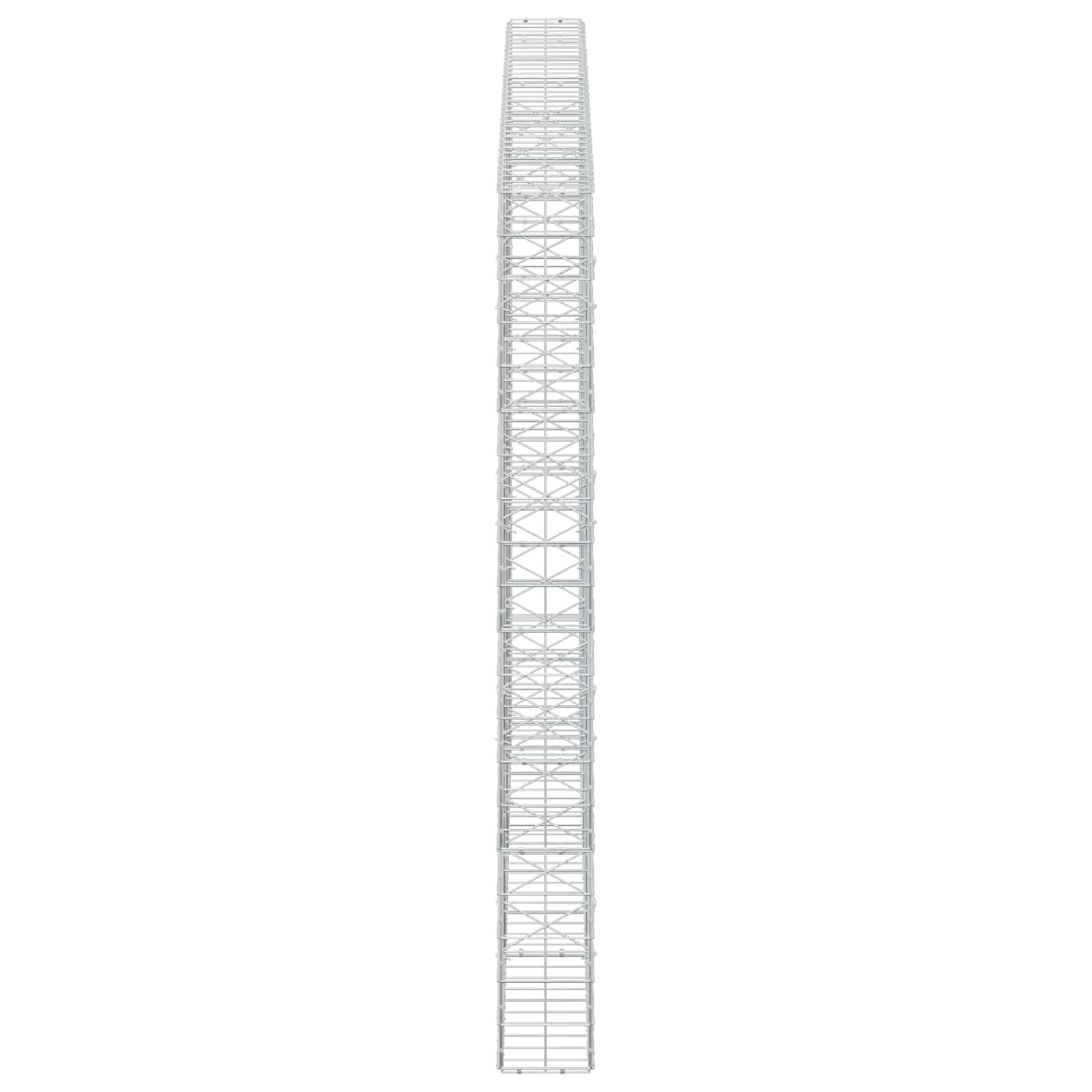 Gabion z žico 5 mm in mrežo 10x10 cm 350x20x200 cm