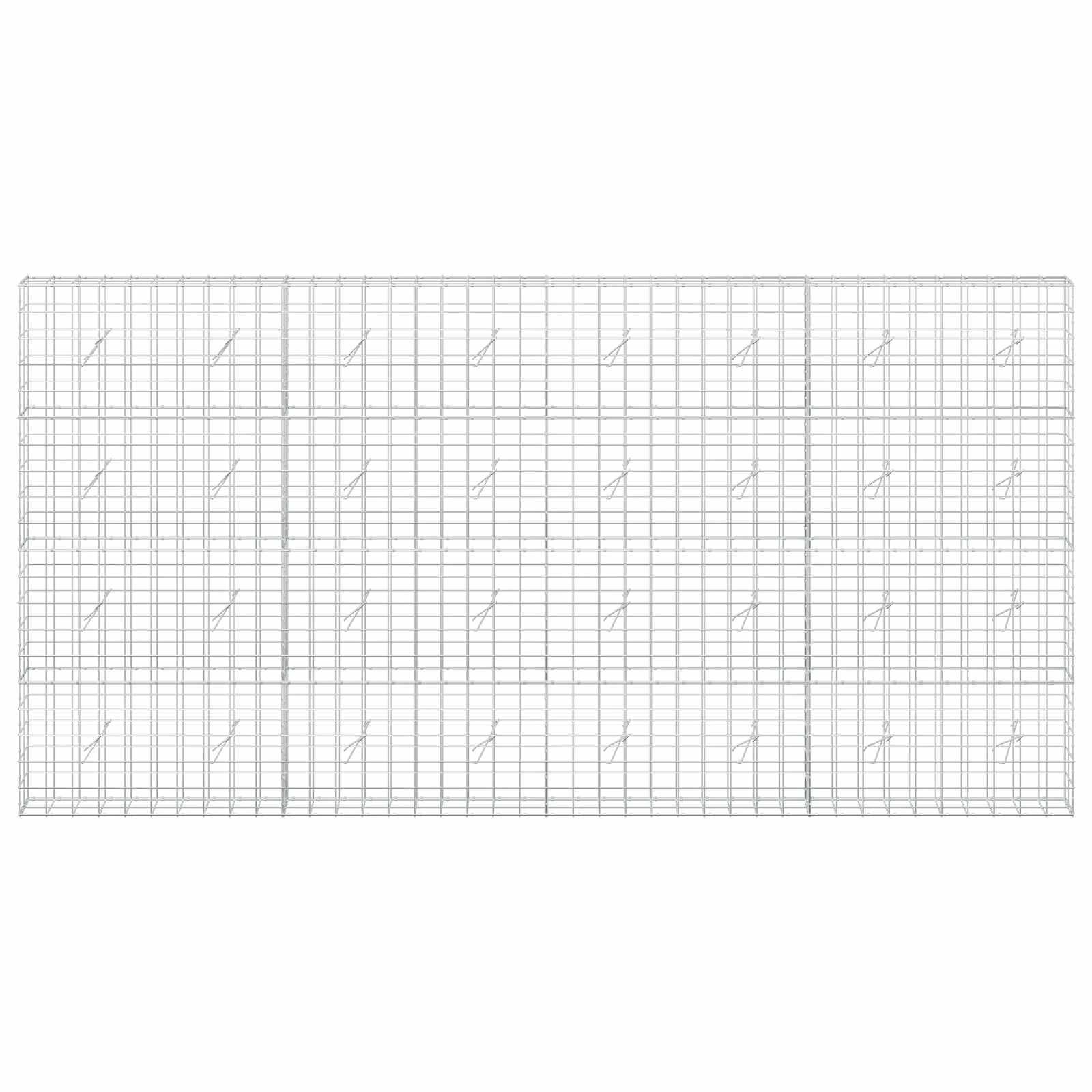 Gabion z žico 5 mm in mrežo 10x10 cm 400x20x200 cm
