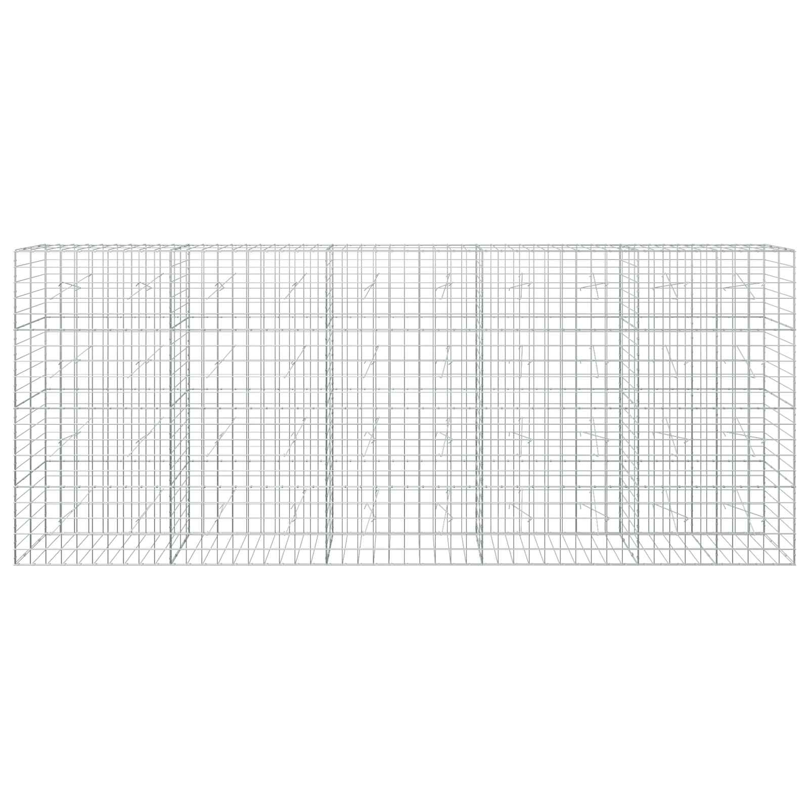 Gabion z žico 5 mm in mrežo 10x10 cm 500x20x200 cm