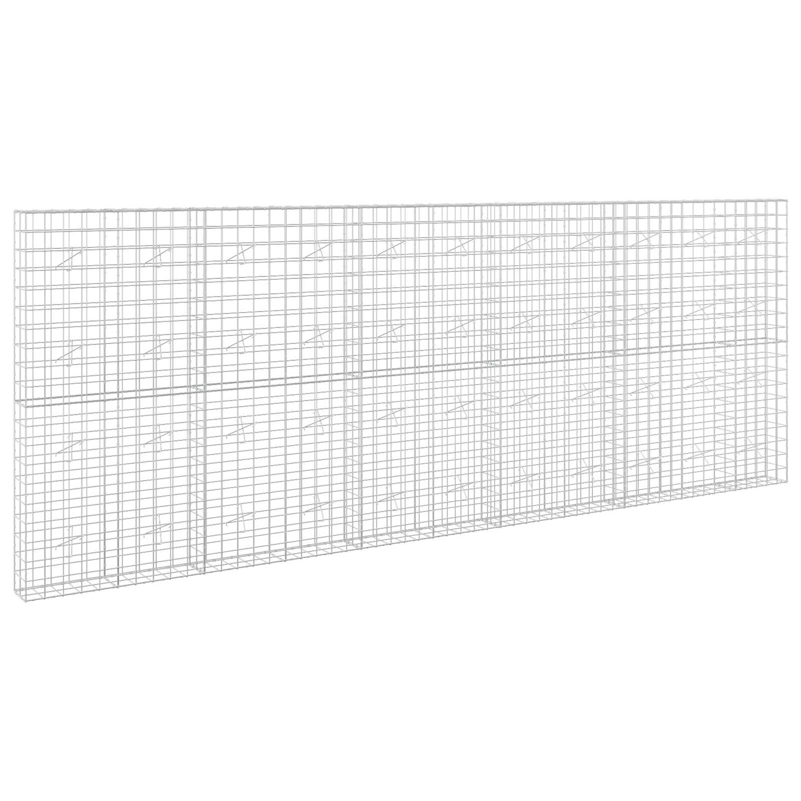 vidaXL Gabion s drátem 5 mm a síťkou 10x10 cm 550x20x200 cm