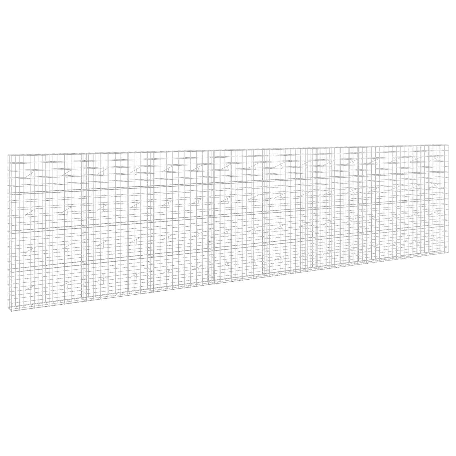 vidaXL Gabion s drátem 5 mm a síťkou 10x10 cm 800x20x200 cm