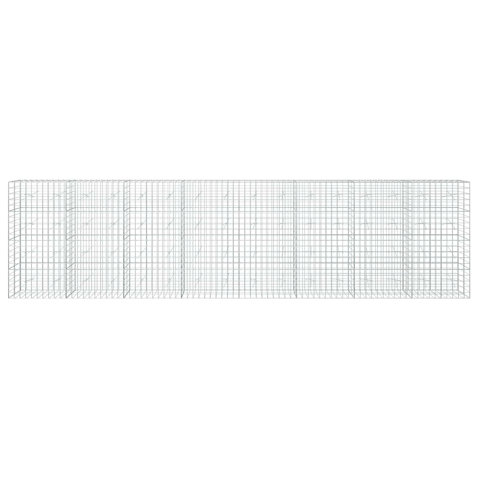 Gabion z žico 5 mm in mrežo 10x10 cm 800x20x200 cm