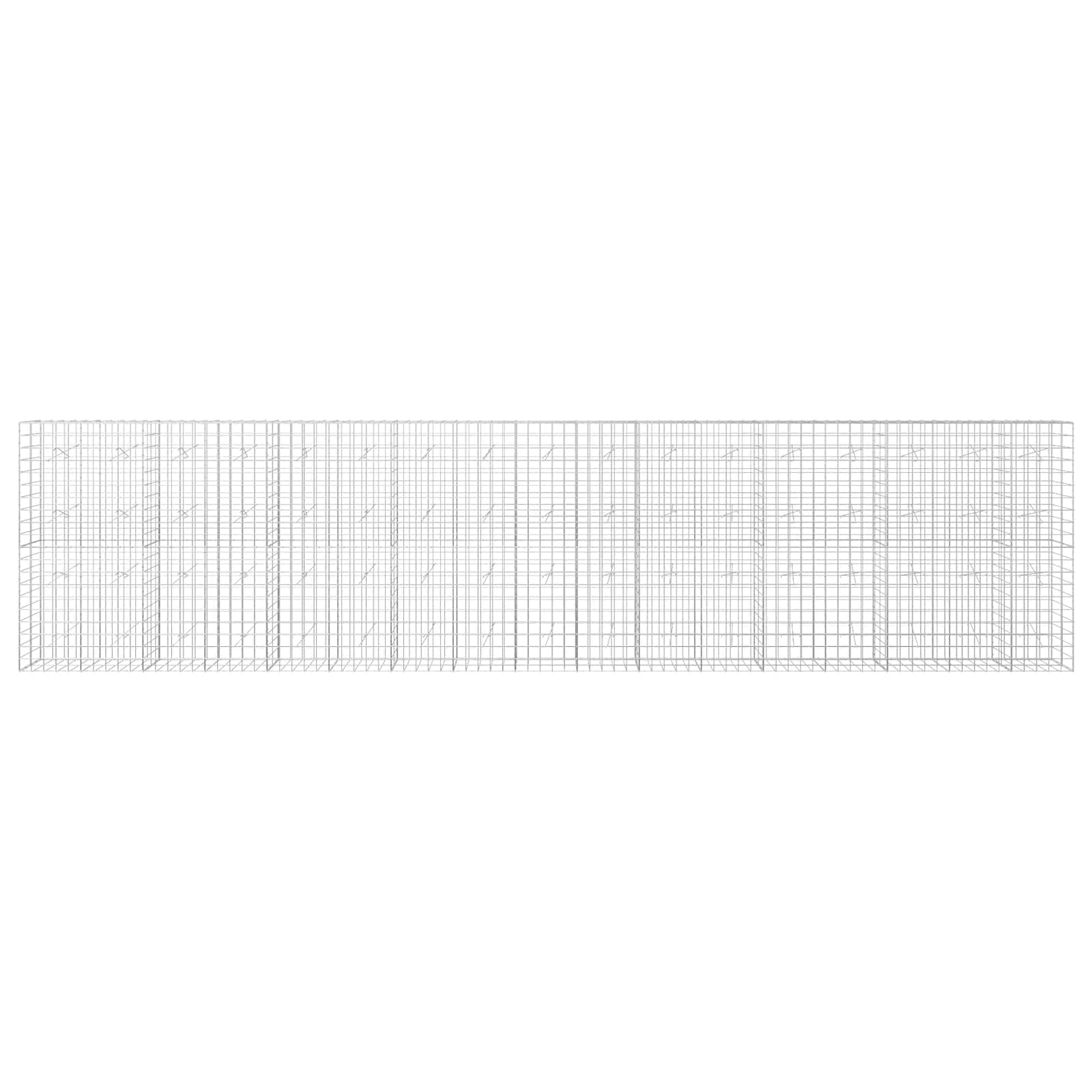 Gabion z žico 5 mm in mrežo 10x10 cm 850x20x200 cm