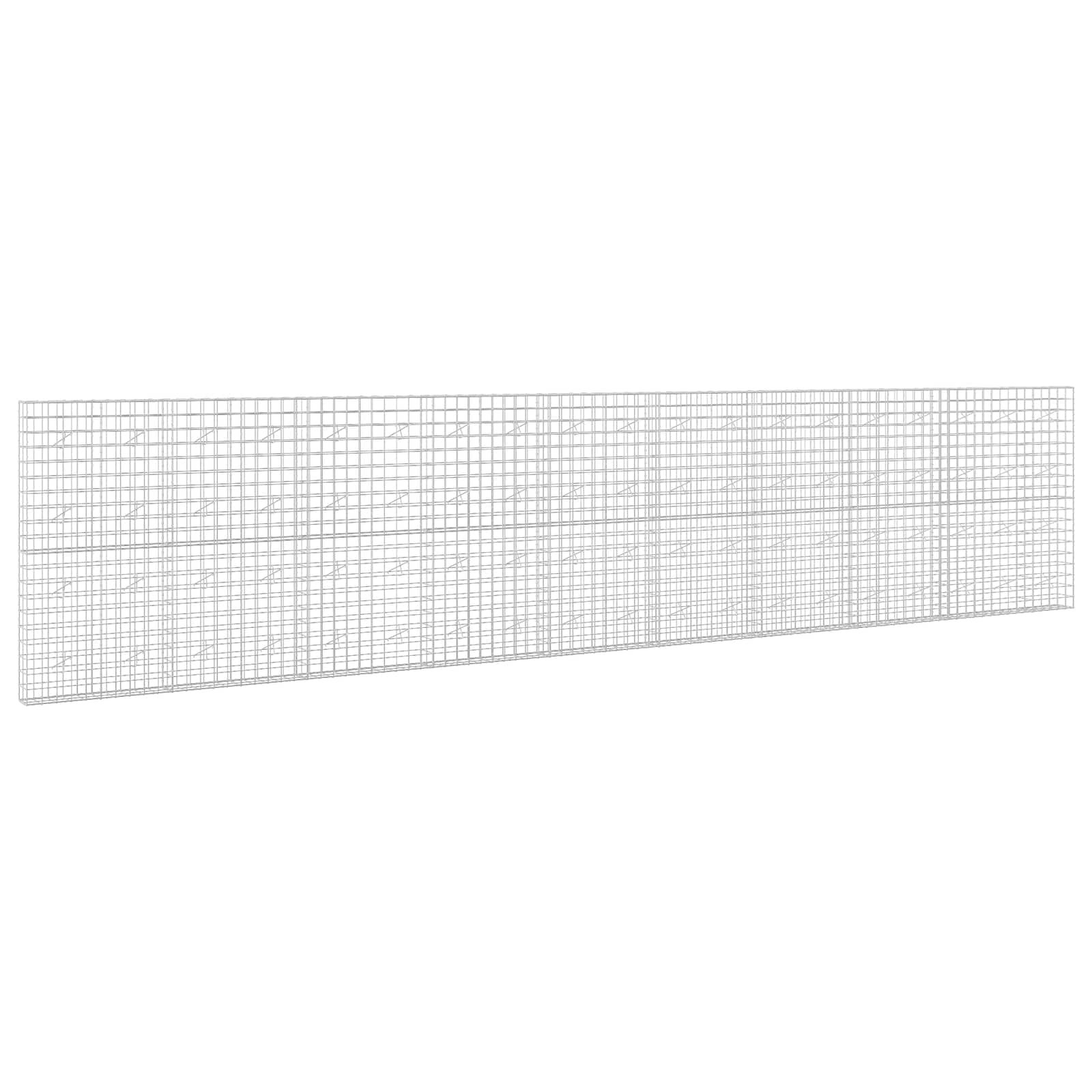 Gabion z žico 5 mm in mrežo 10x10 cm 950x20x200 cm