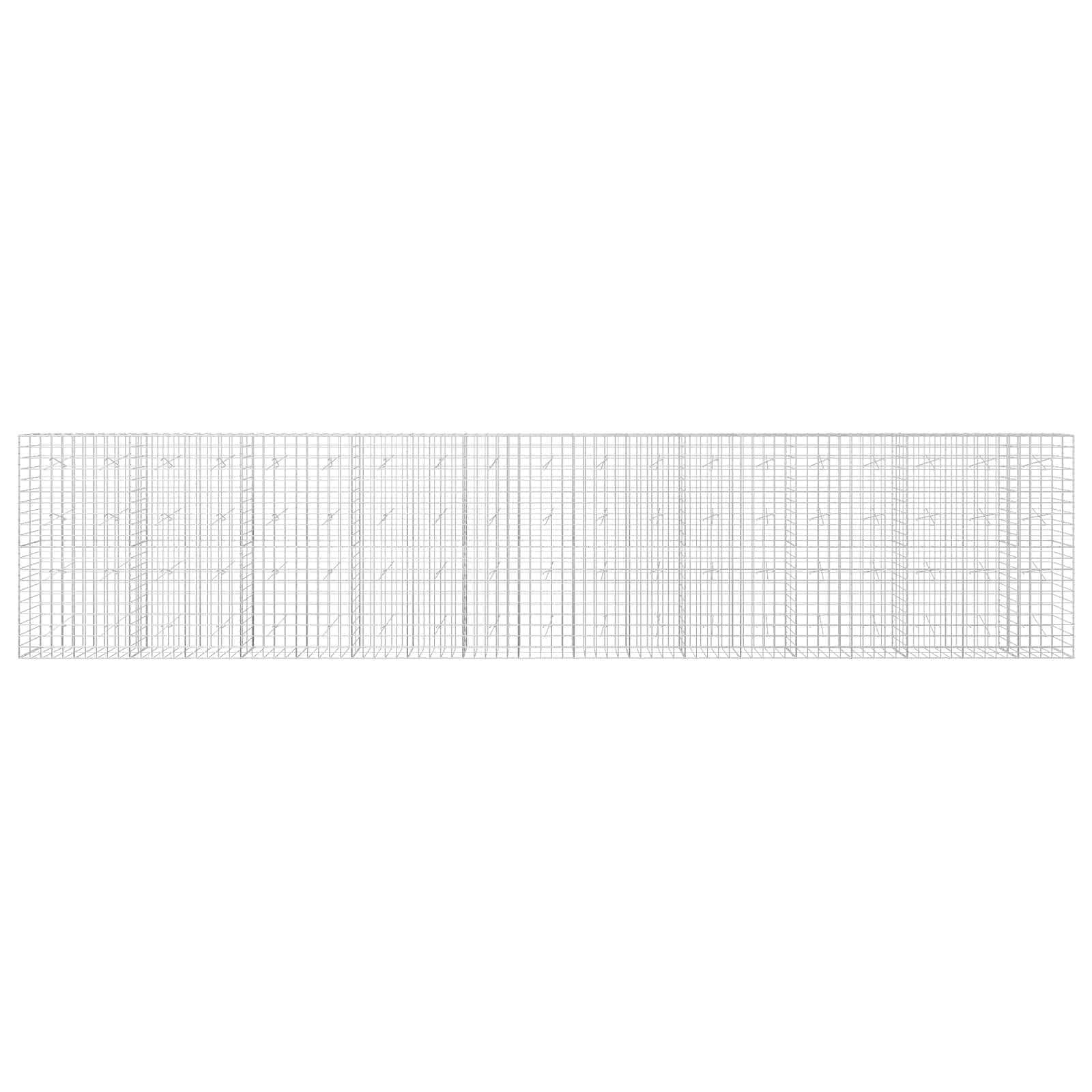 Gabion z žico 5 mm in mrežo 10x10 cm 950x20x200 cm