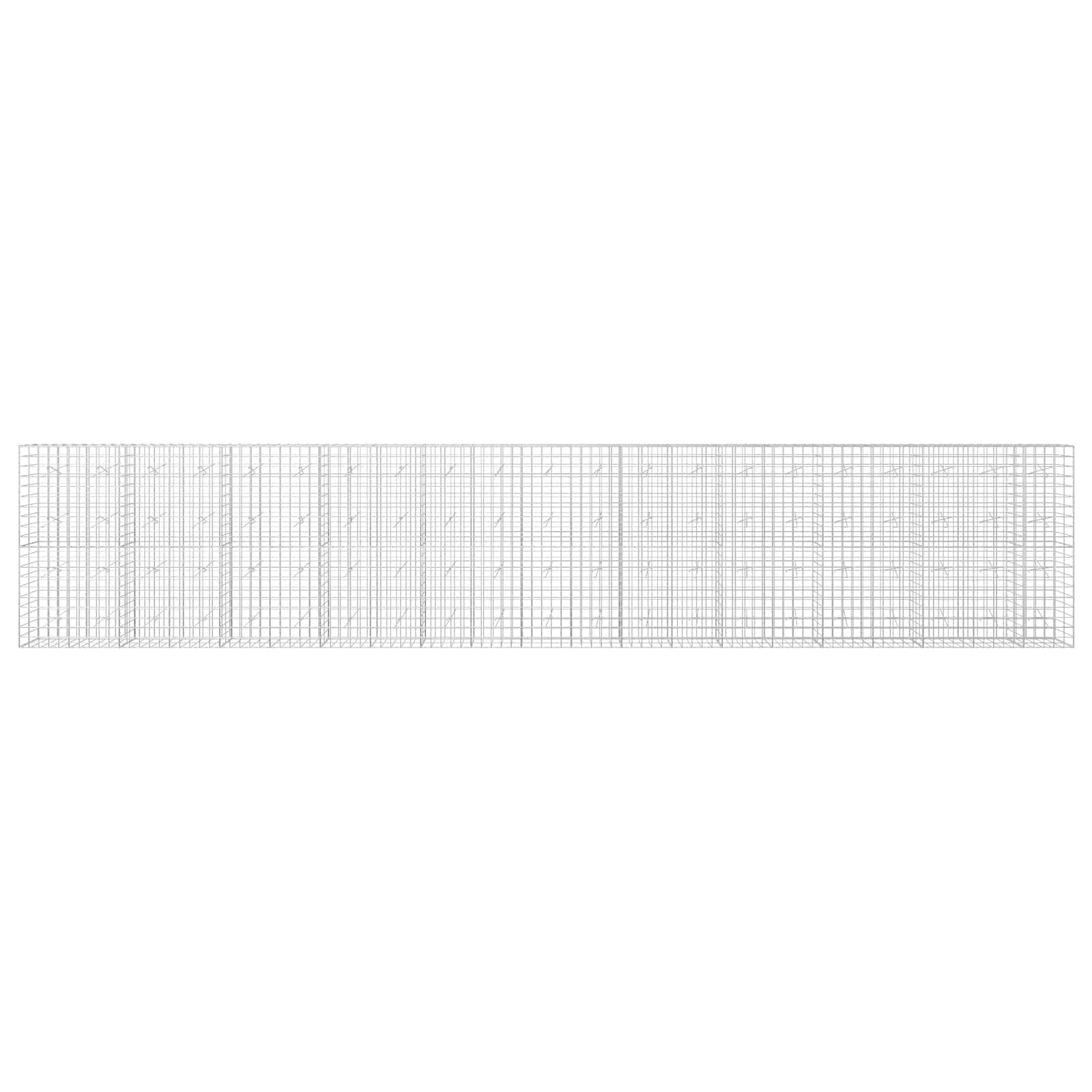 Gabion z žico 5 mm in mrežo 10x10 cm 1050x20x200 cm