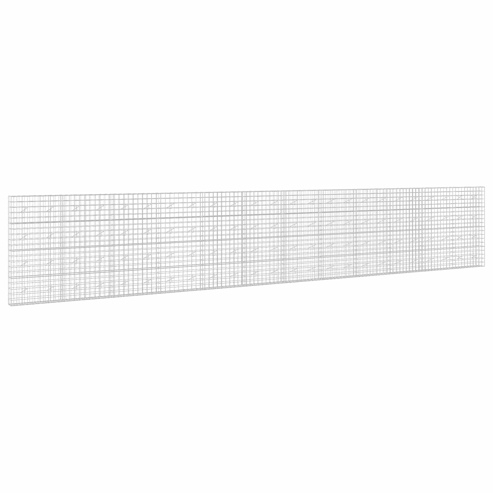 Gabion z žico 5 mm in mrežo 10x10 cm 1200x20x200 cm