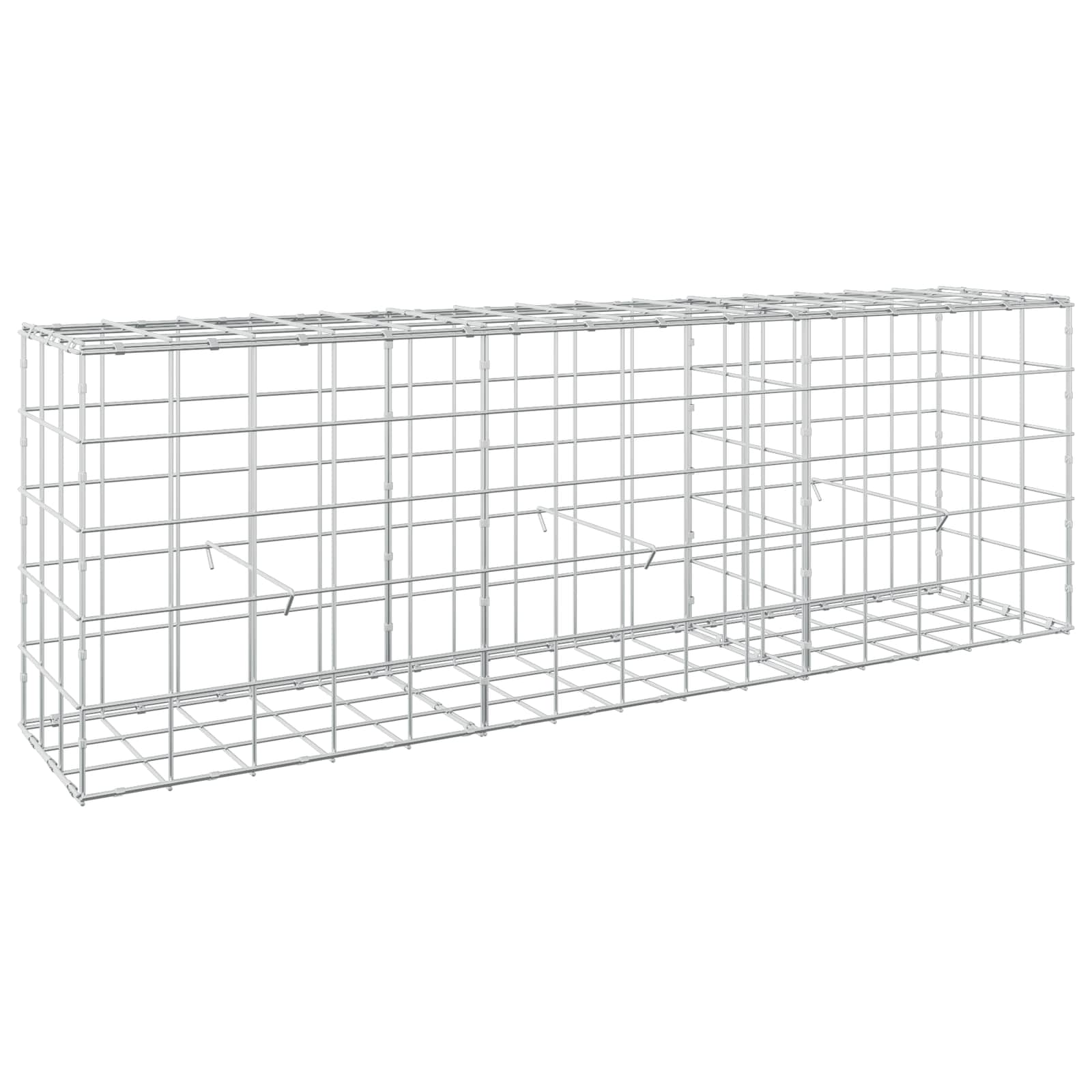 Gabion z žico 5 mm in mrežo 10x10 cm 150x30x50 cm