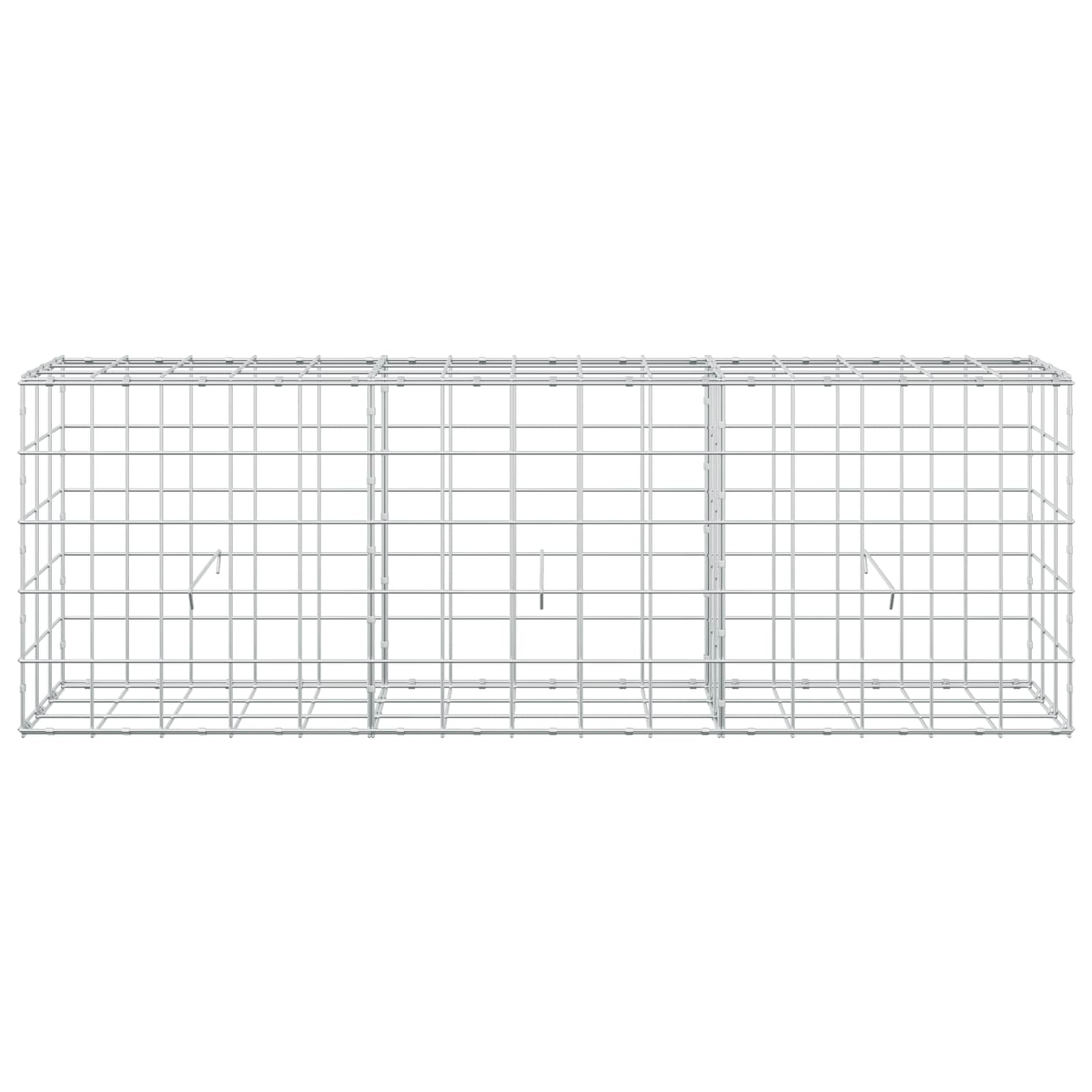 Gabion z žico 5 mm in mrežo 10x10 cm 150x30x50 cm