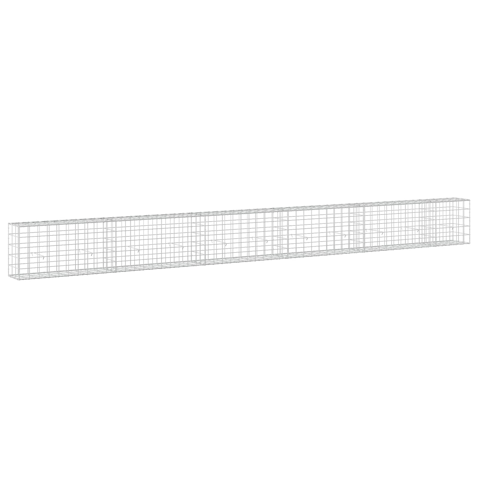 Gabion z žico 5 mm in mrežo 10x10 cm 550x30x50 cm