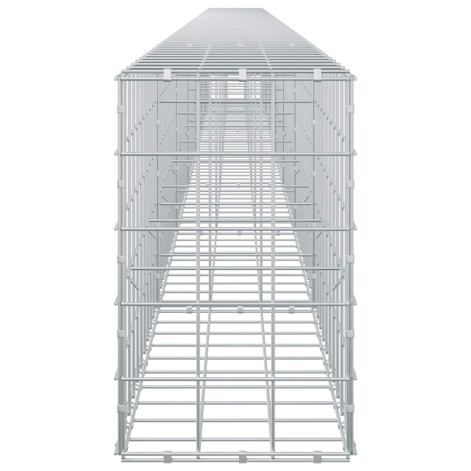vidaXL Gabione mit 5 mm Draht und 10x10 cm Maschen 700x30x50 cm – Bild 4