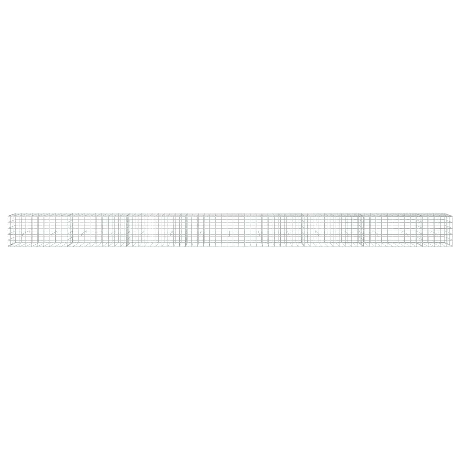 Gabion z žico 5 mm in mrežo 10x10 cm 750x30x50 cm