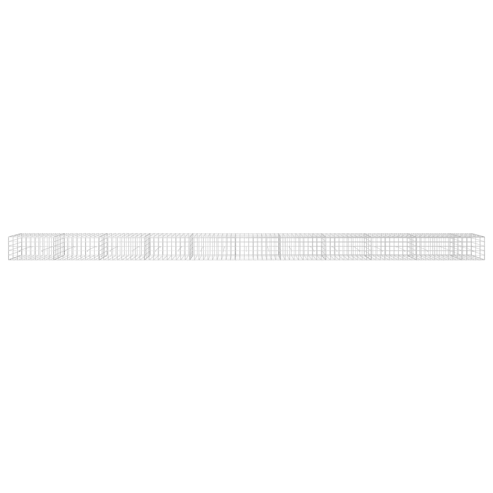 Gabion z žico 5 mm in mrežo 10x10 cm 1050x30x50 cm