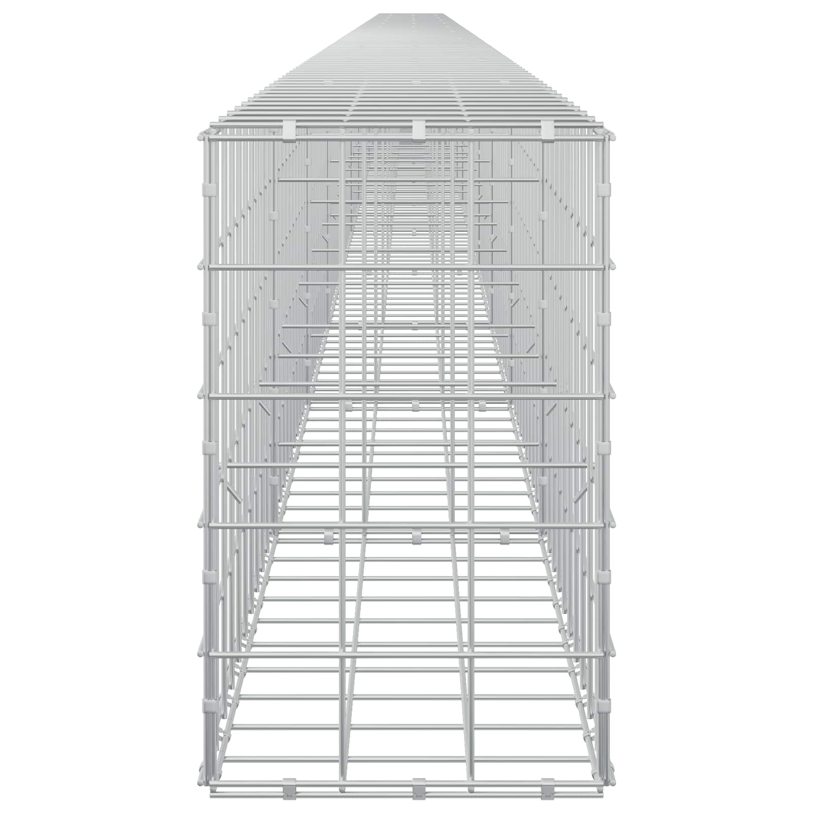 Gabion z žico 5 mm in mrežo 10x10 cm 1100x30x50 cm