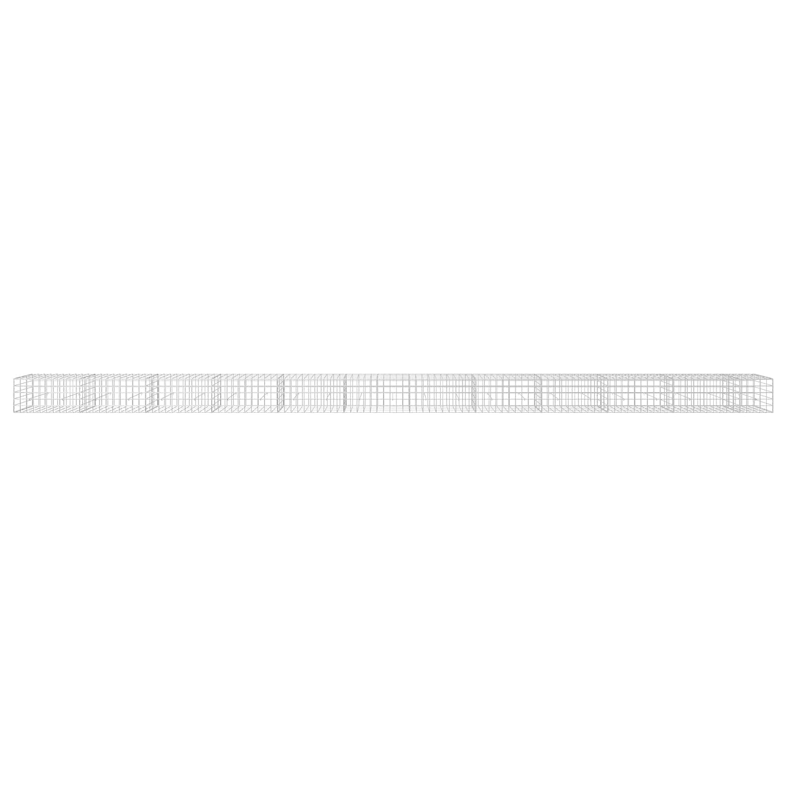 Gabion z žico 5 mm in mrežo 10x10 cm 1150x30x50 cm
