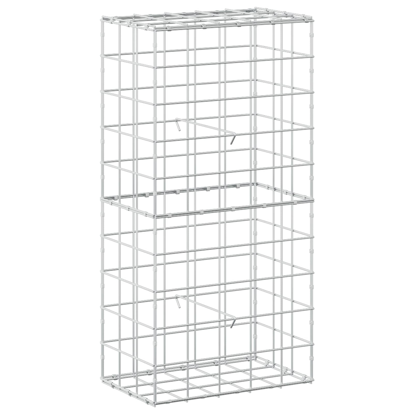 Gabion z žico 5 mm in mrežo 10x10 cm 50x30x100 cm