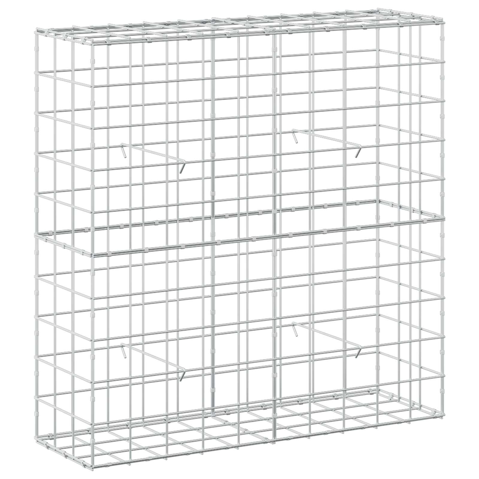 vidaXL Gabion s drátem 5 mm a síťkou 10x10 cm 100x30x100 cm